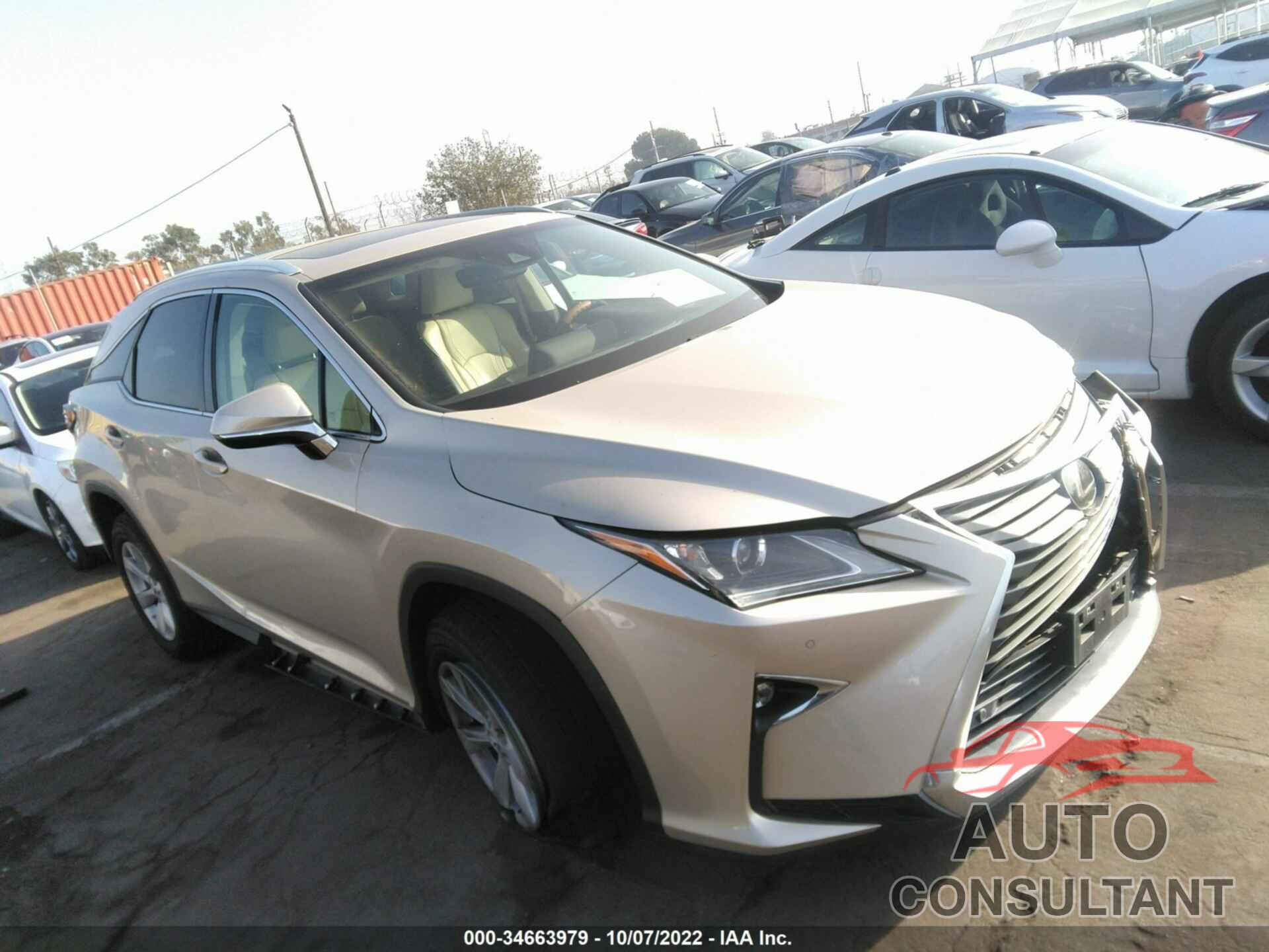 LEXUS RX 2017 - 2T2ZZMCAXHC047199