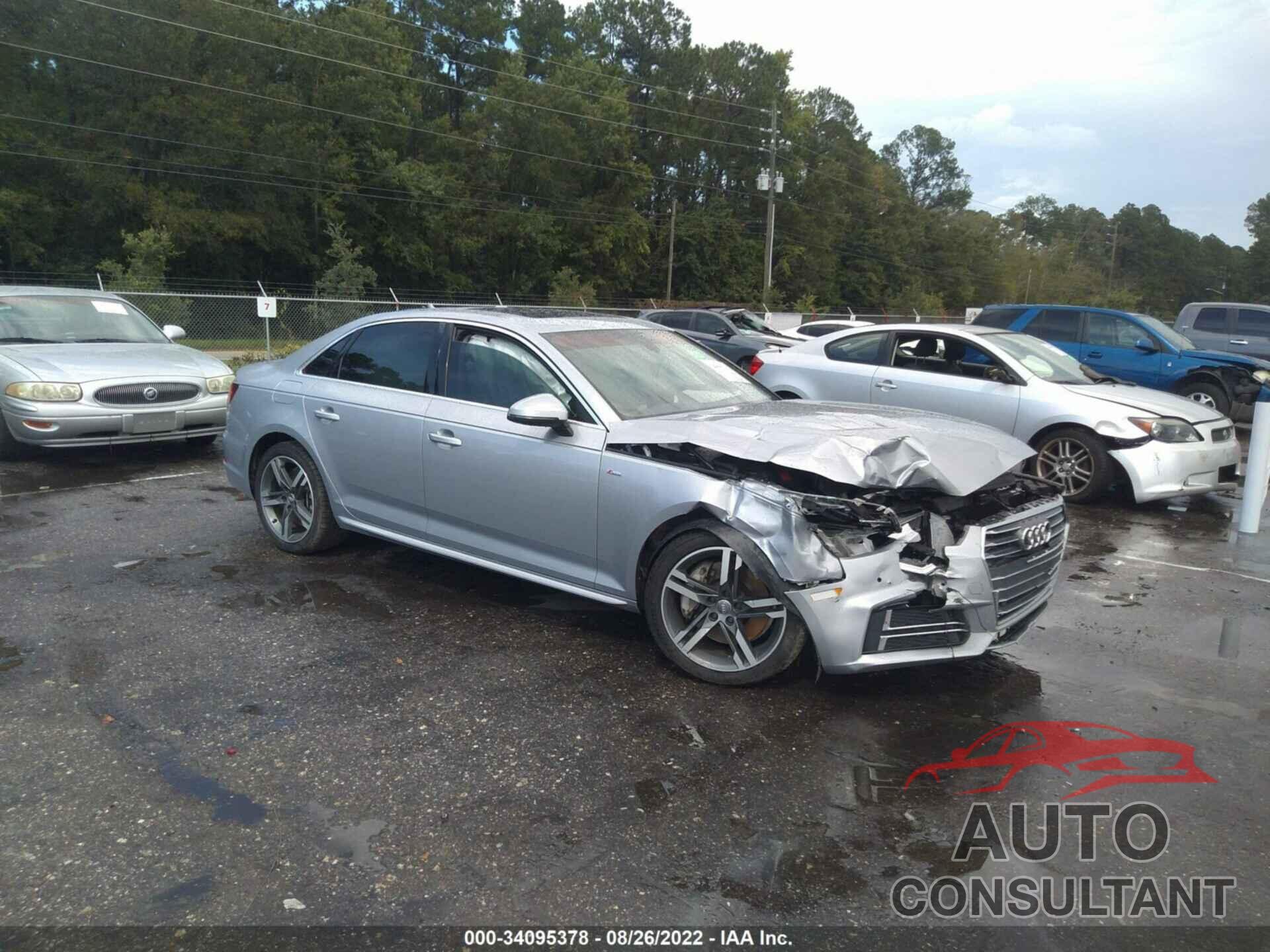 AUDI A4 2017 - WAULNAF43HN035593