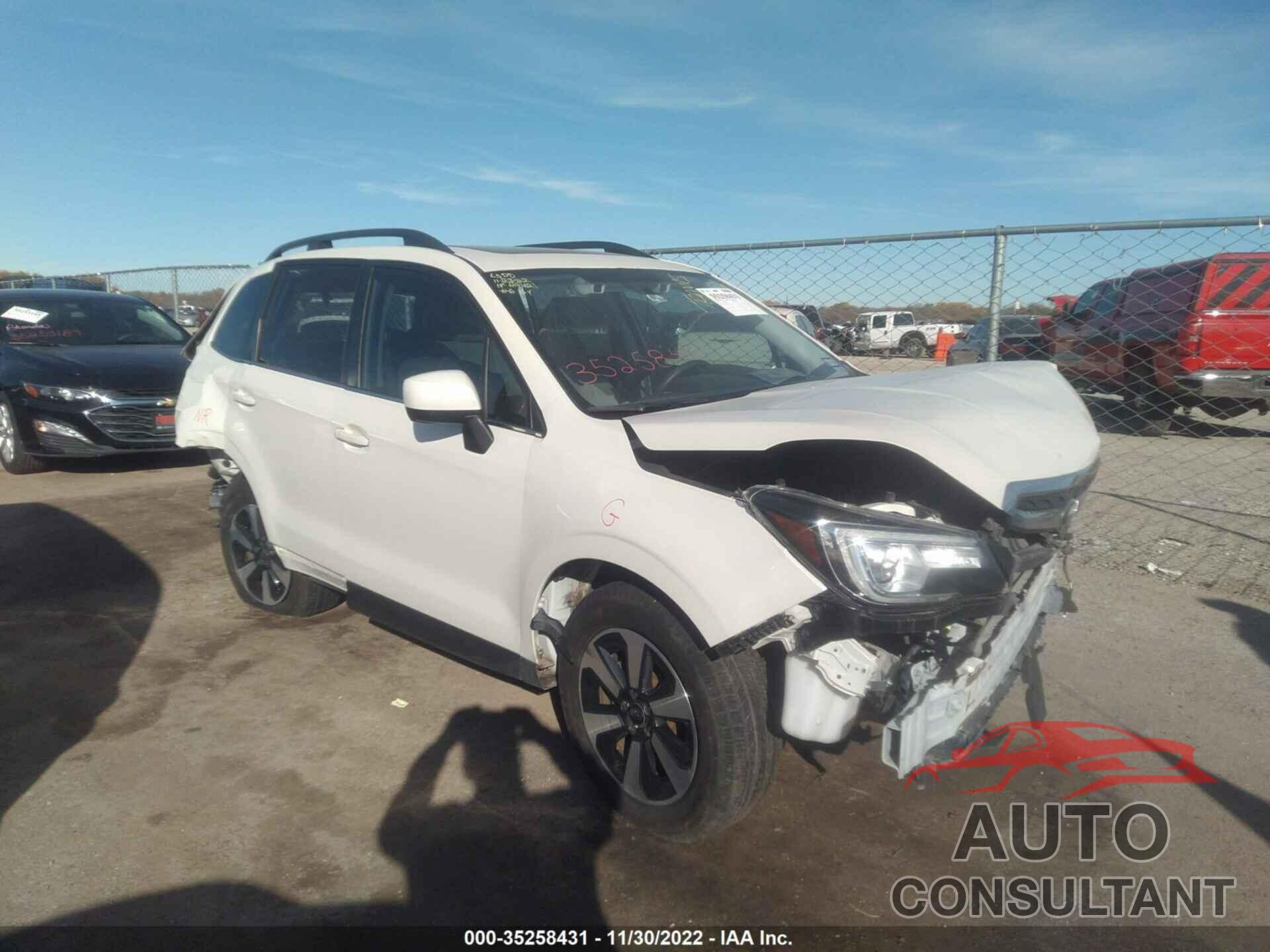 SUBARU FORESTER 2018 - JF2SJARC9JH474235