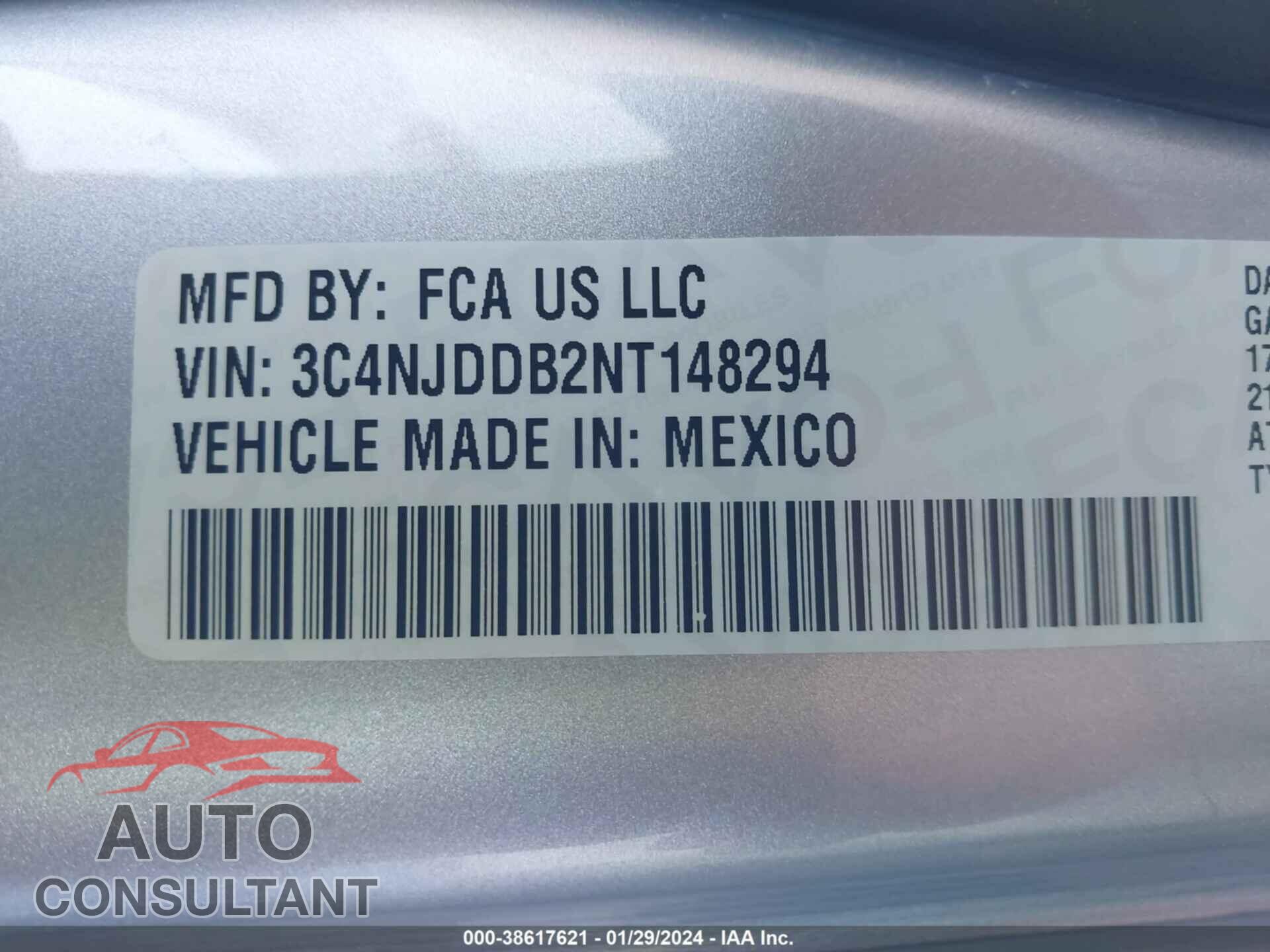 JEEP COMPASS 2022 - 3C4NJDDB2NT148294