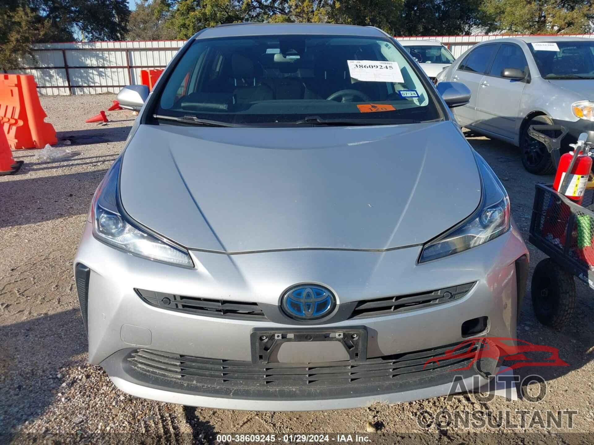 TOYOTA PRIUS 2020 - JTDKARFU8L3114321