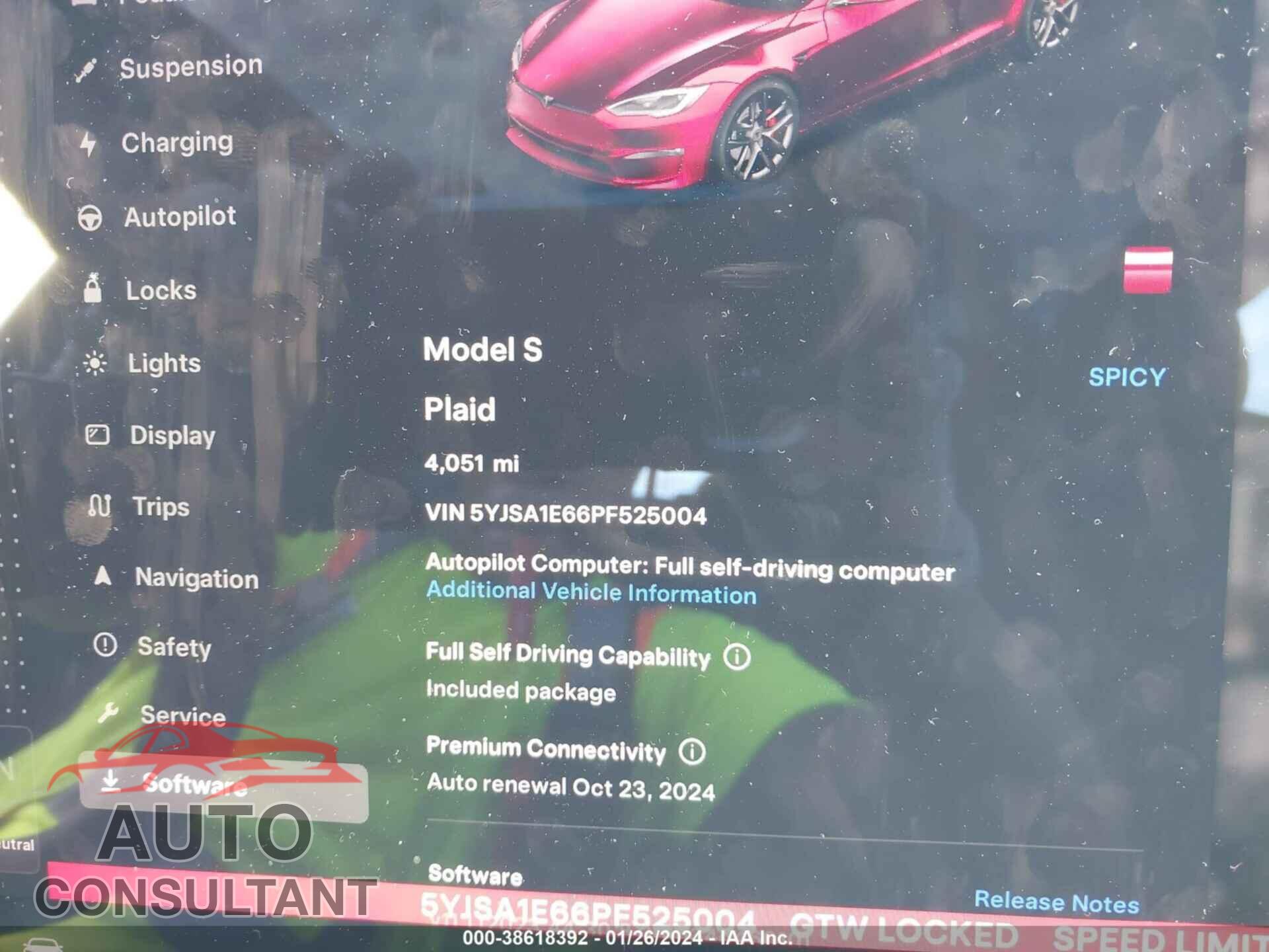 TESLA MODEL S 2023 - 5YJSA1E66PF525004