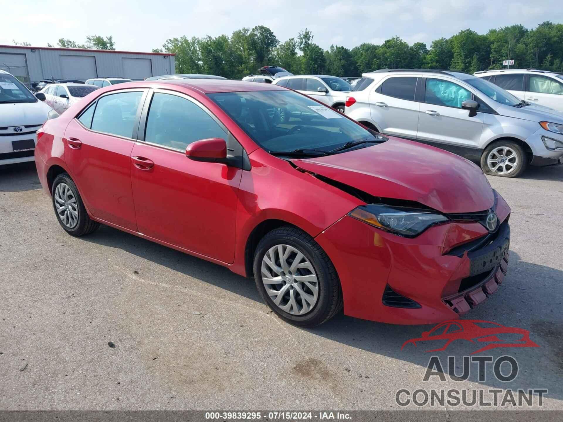 TOYOTA COROLLA 2019 - 2T1BURHE0KC148417