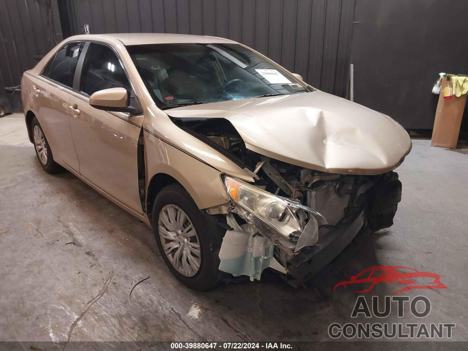 TOYOTA CAMRY 2012 - 4T1BF1FK1CU614215