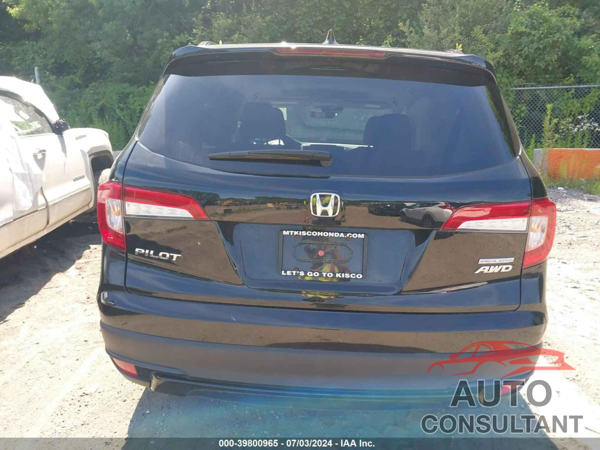 HONDA PILOT 2022 - 5FNYF6H22NB040969