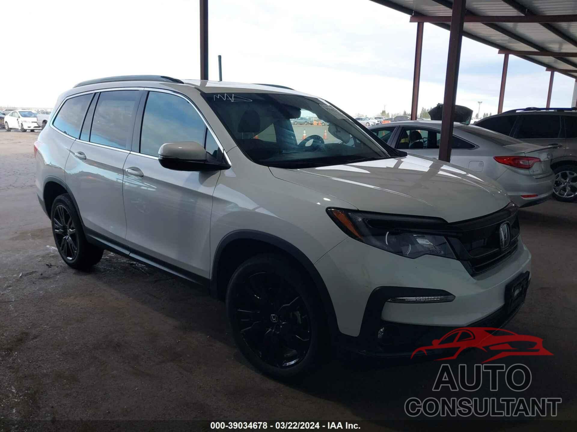 HONDA PILOT 2022 - 5FNYF6H29NB102108