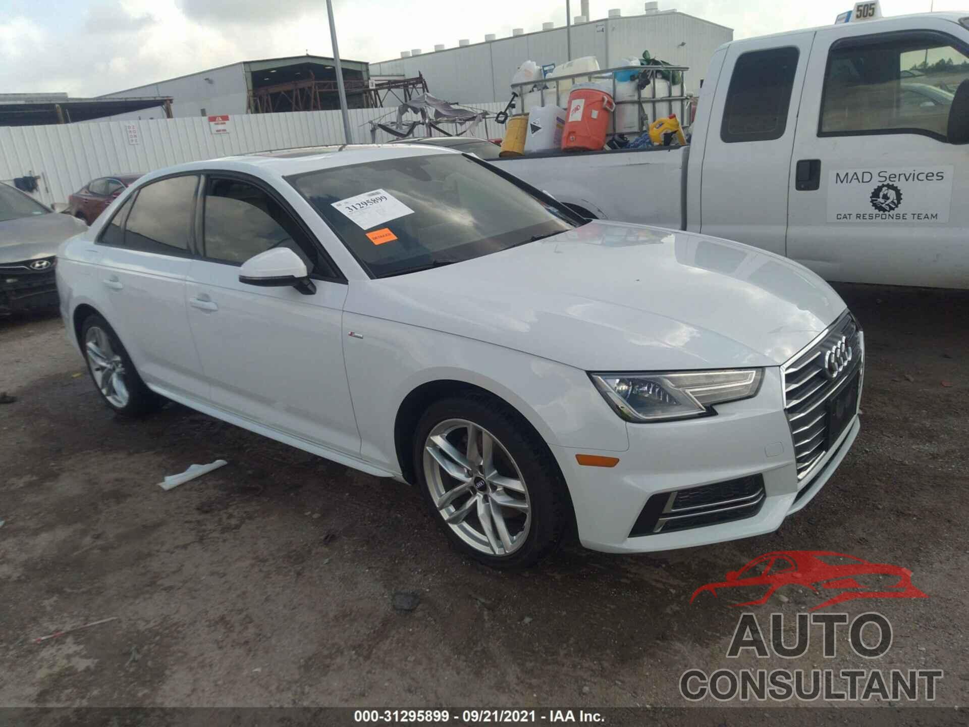 AUDI A4 2017 - WAUKMAF41HN058370