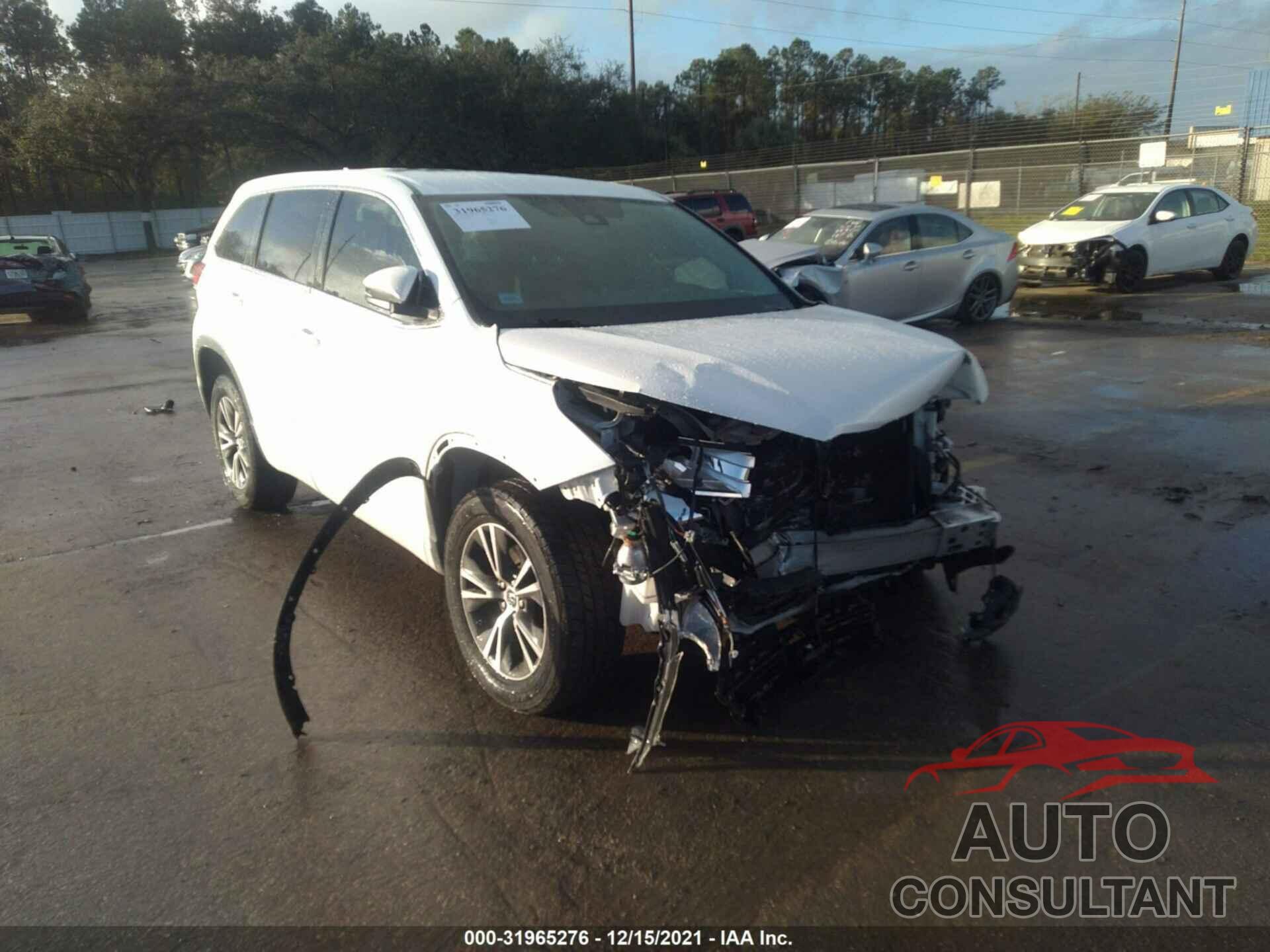 TOYOTA HIGHLANDER 2017 - 5TDZZRFH6HS198283