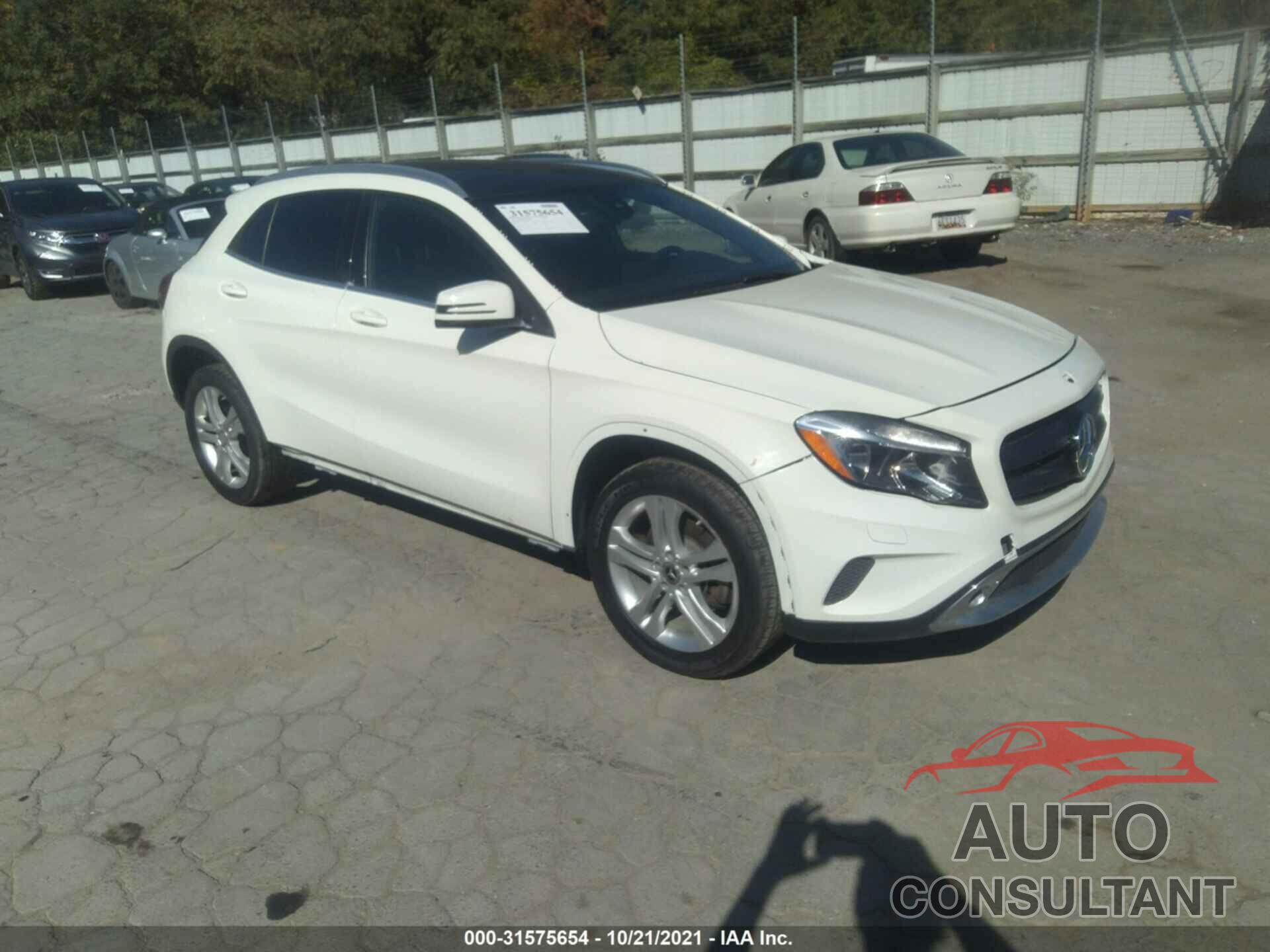 MERCEDES-BENZ GLA 2017 - WDCTG4EBXHJ326267