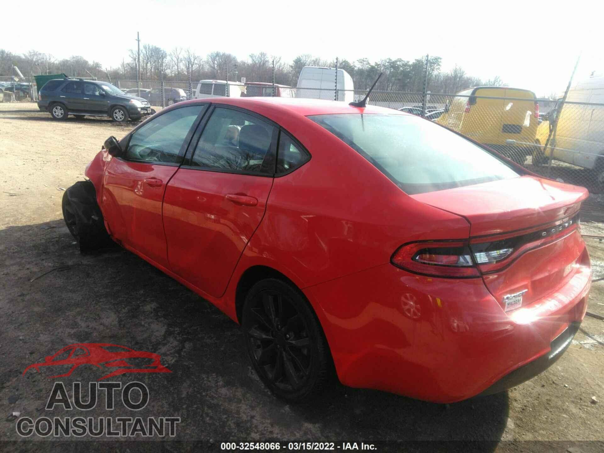 DODGE DART 2016 - 1C3CDFFA3GD818463