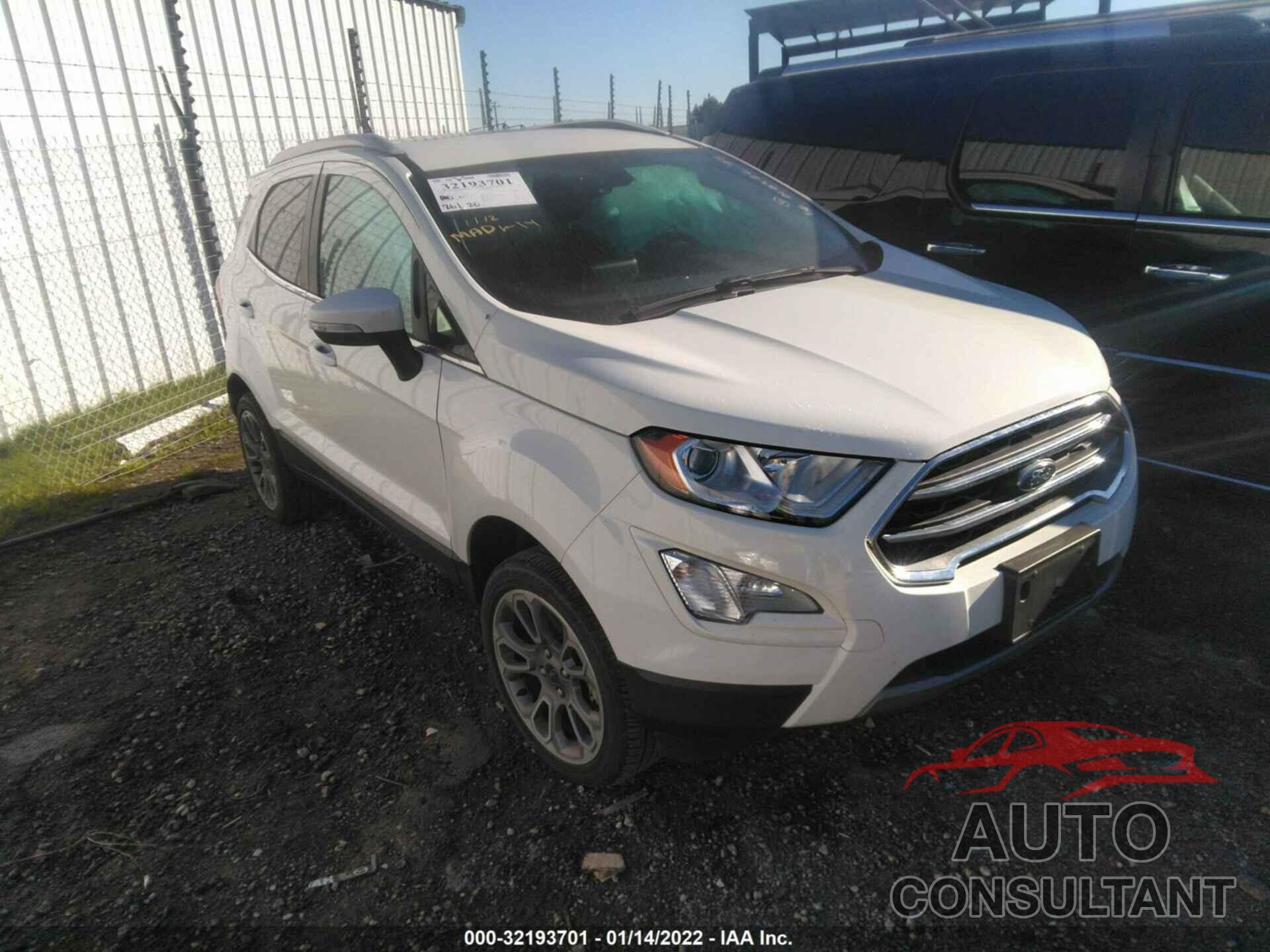 FORD ECOSPORT 2020 - MAJ6S3KL8LC362079