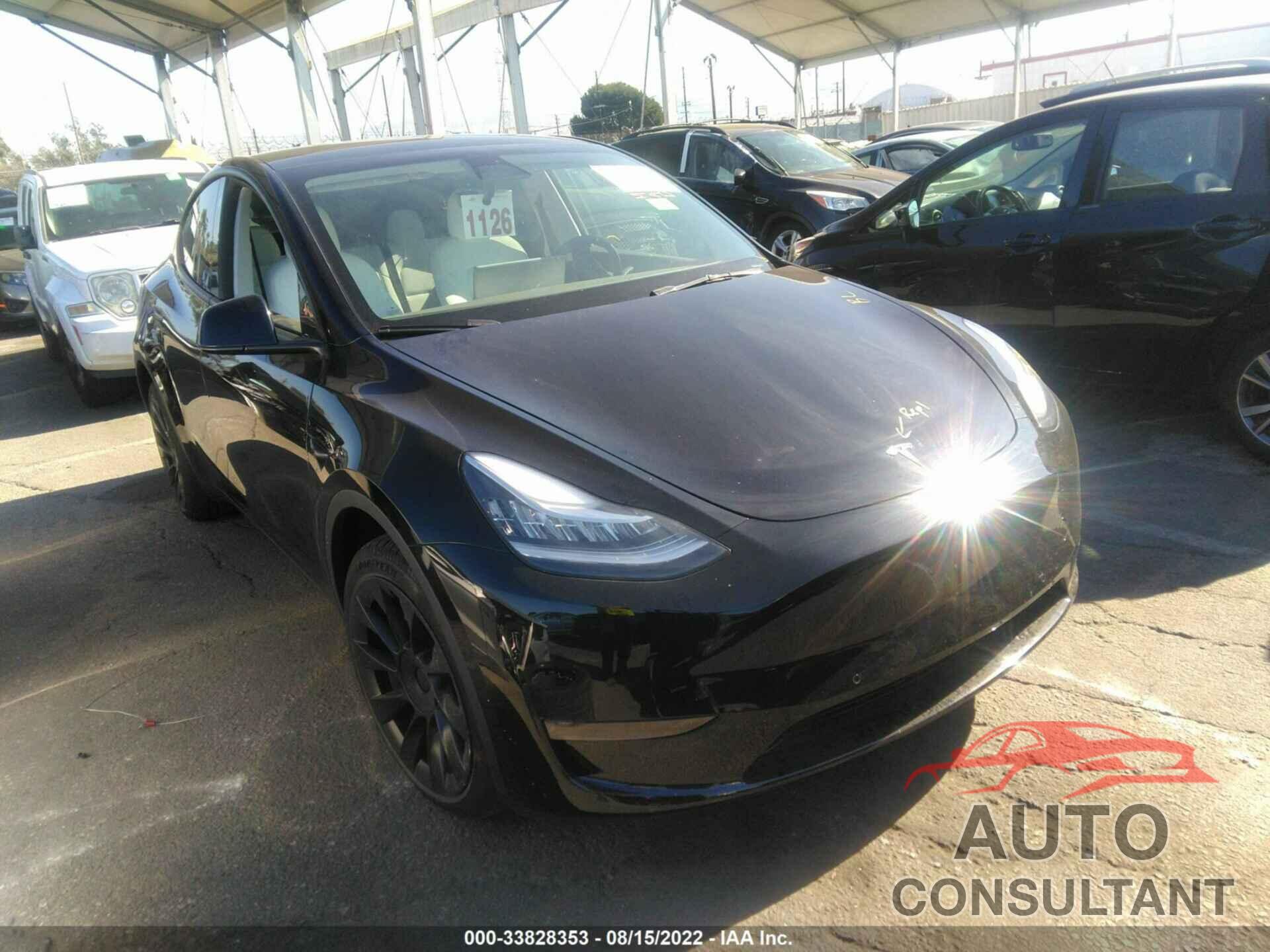 TESLA MODEL Y 2022 - 7SAYGDEE0NF438409