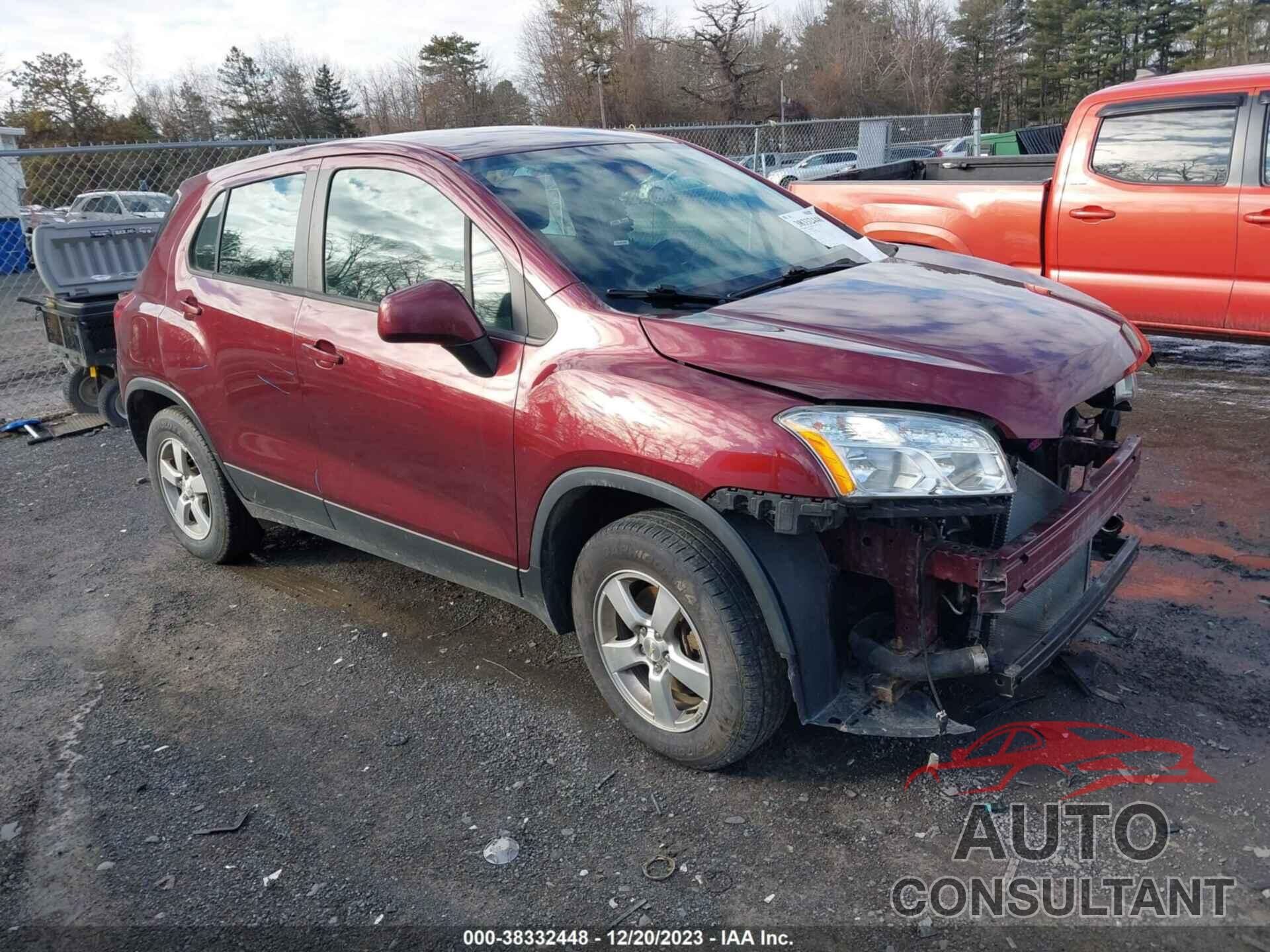 CHEVROLET TRAX 2016 - 3GNCJNSBXGL256009