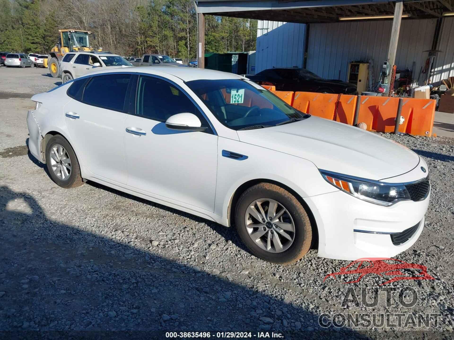 KIA OPTIMA 2016 - KNAGT4L35G5086533