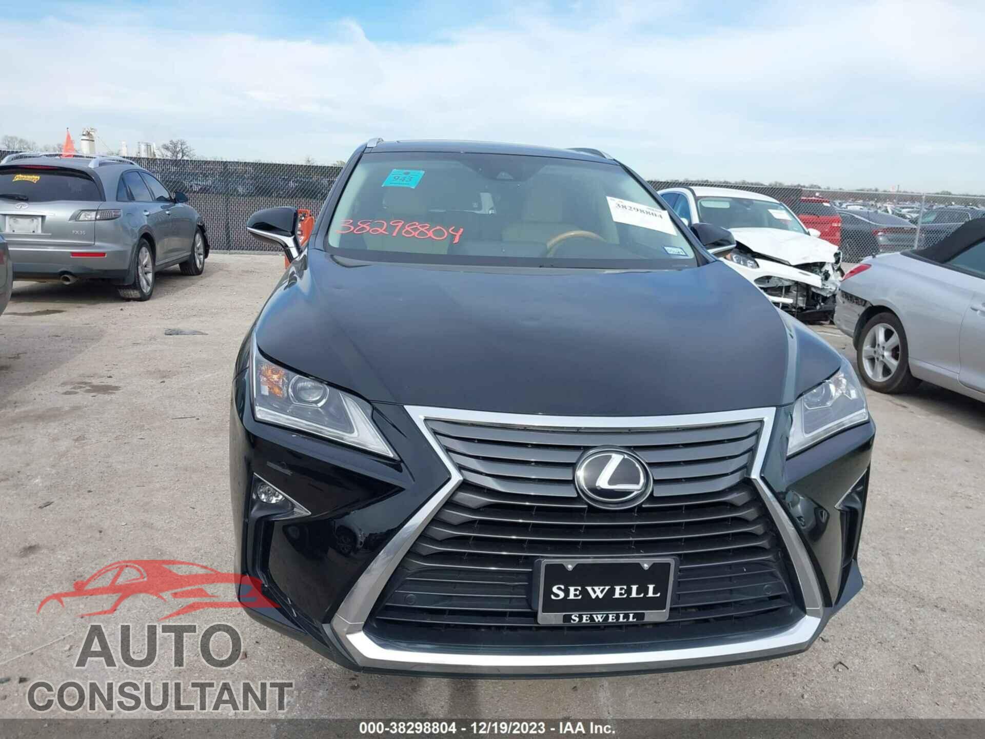 LEXUS RX 2018 - 2T2ZZMCA2JC109491