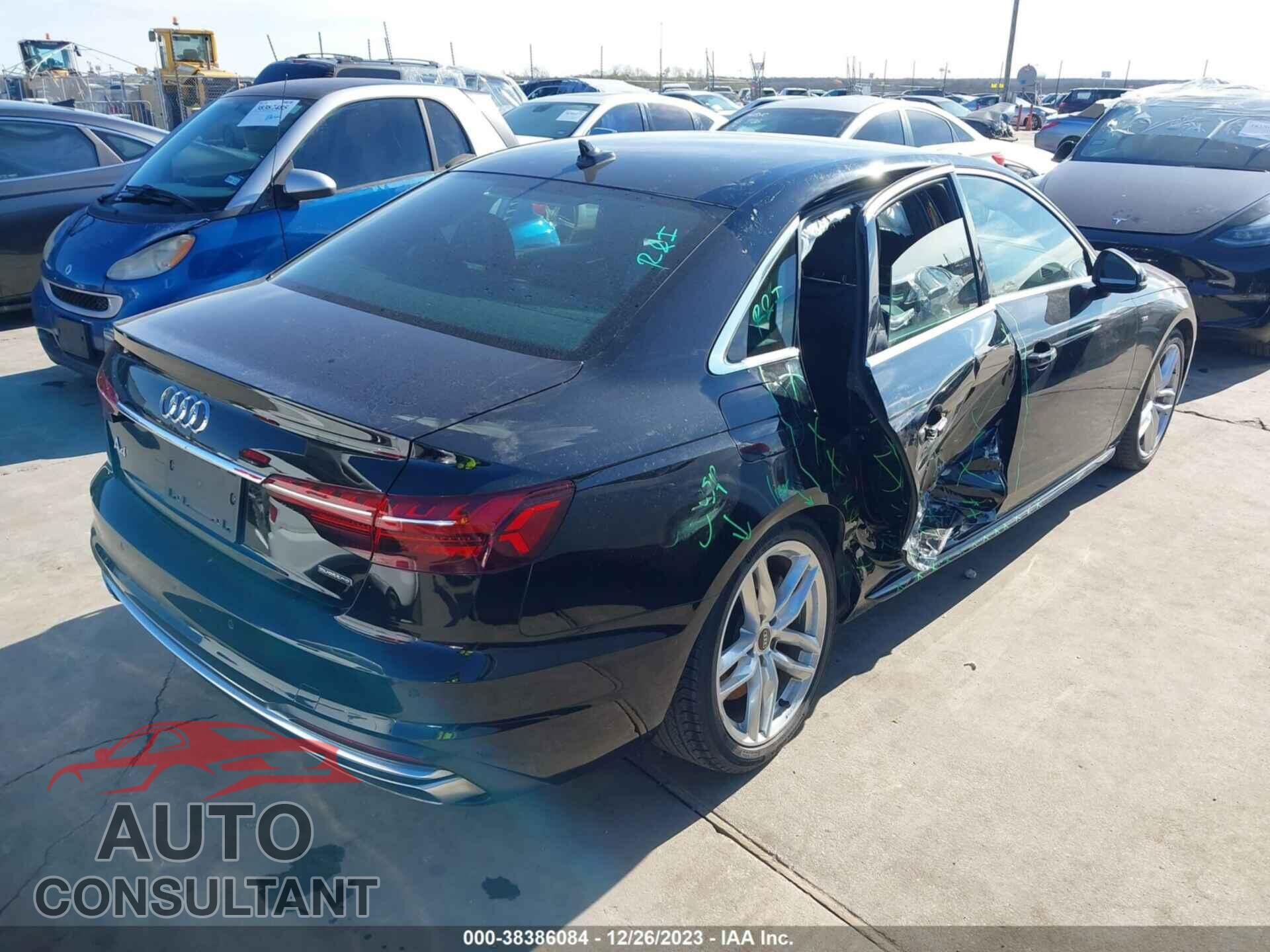 AUDI A4 2022 - WAUEAAF40NN013616