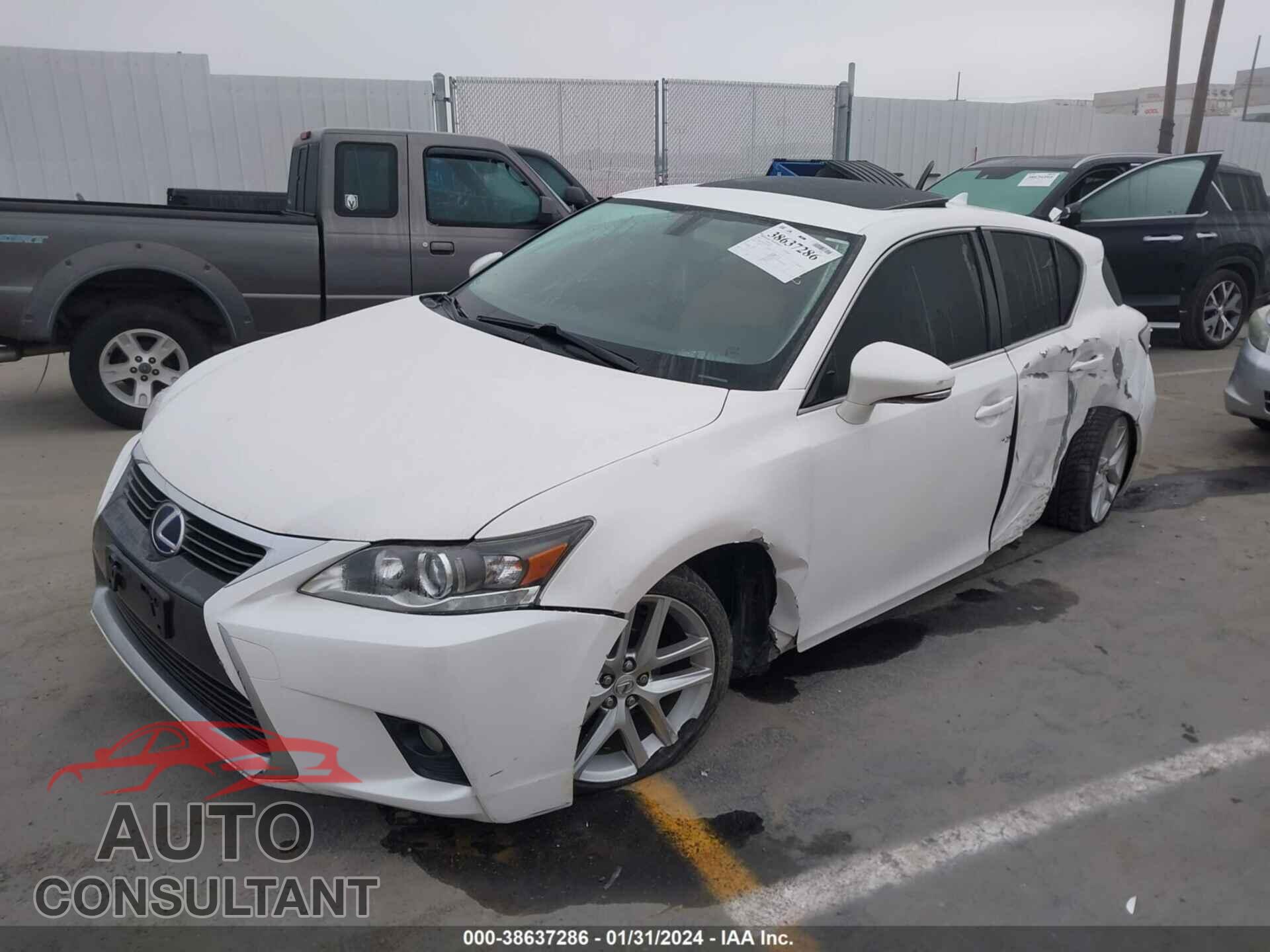 LEXUS CT 200H 2017 - JTHKD5BHXH2279873