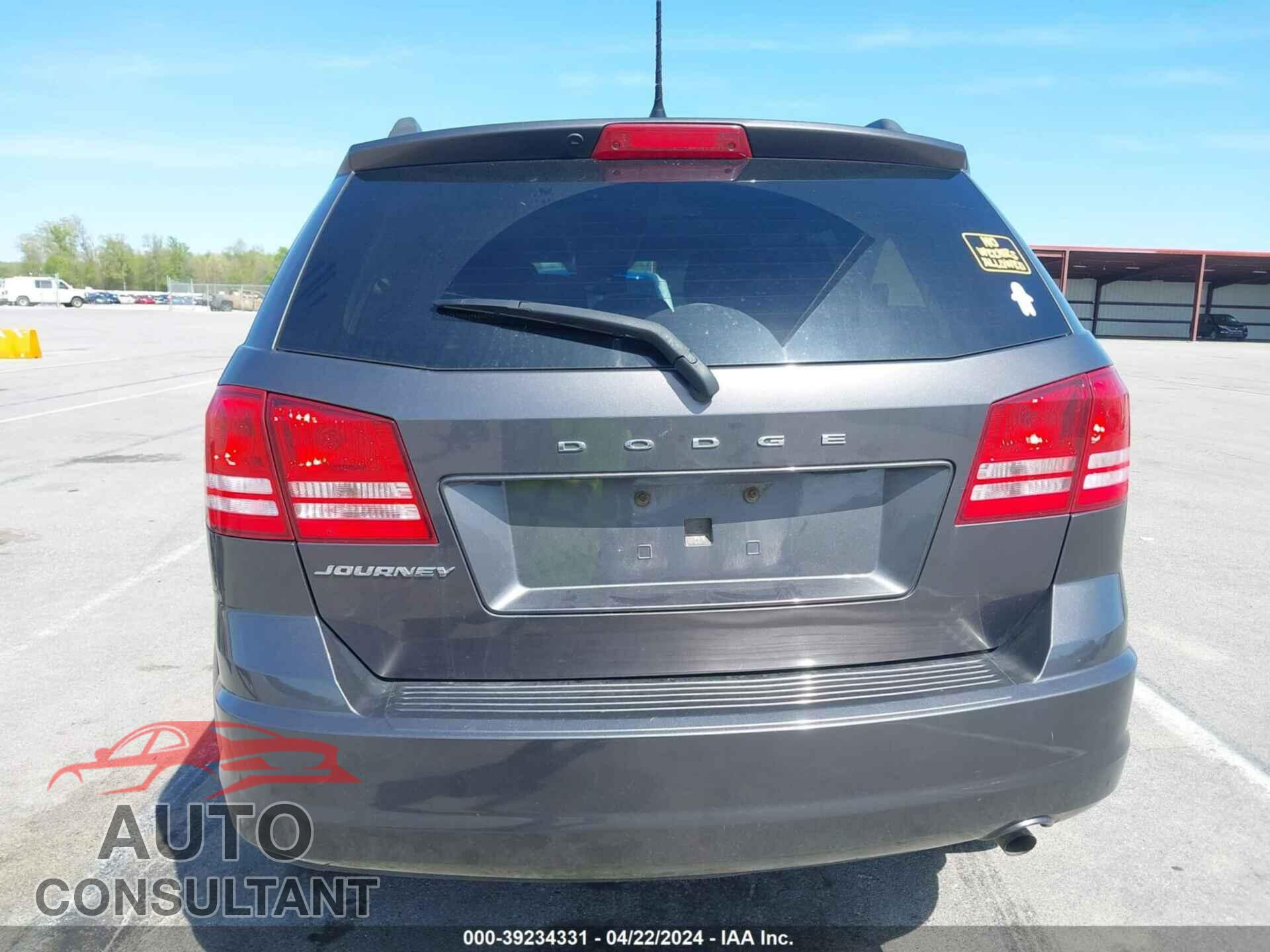 DODGE JOURNEY 2016 - 3C4PDCAB8GT186937