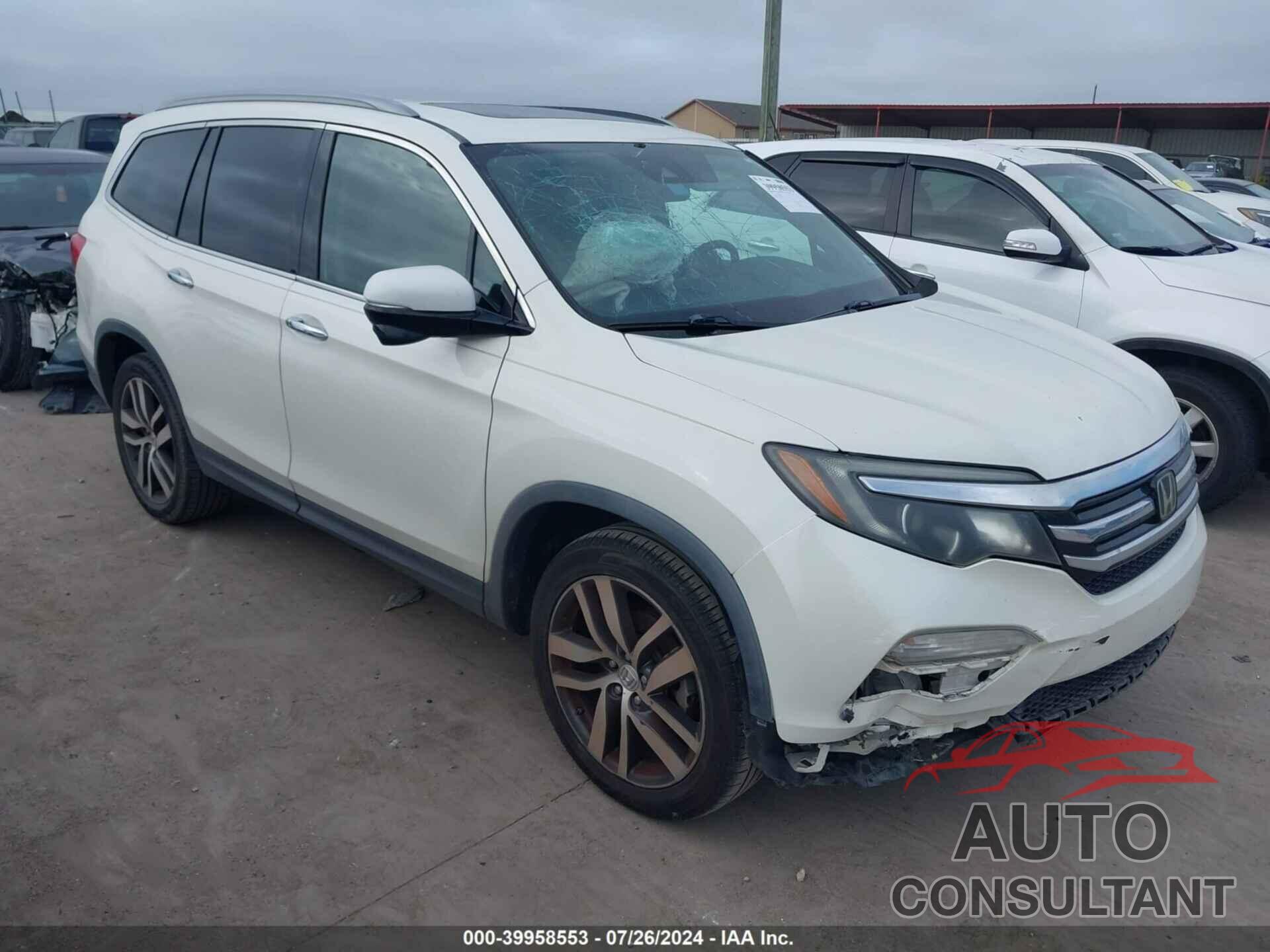 HONDA PILOT 2017 - 5FNYF5H98HB034508