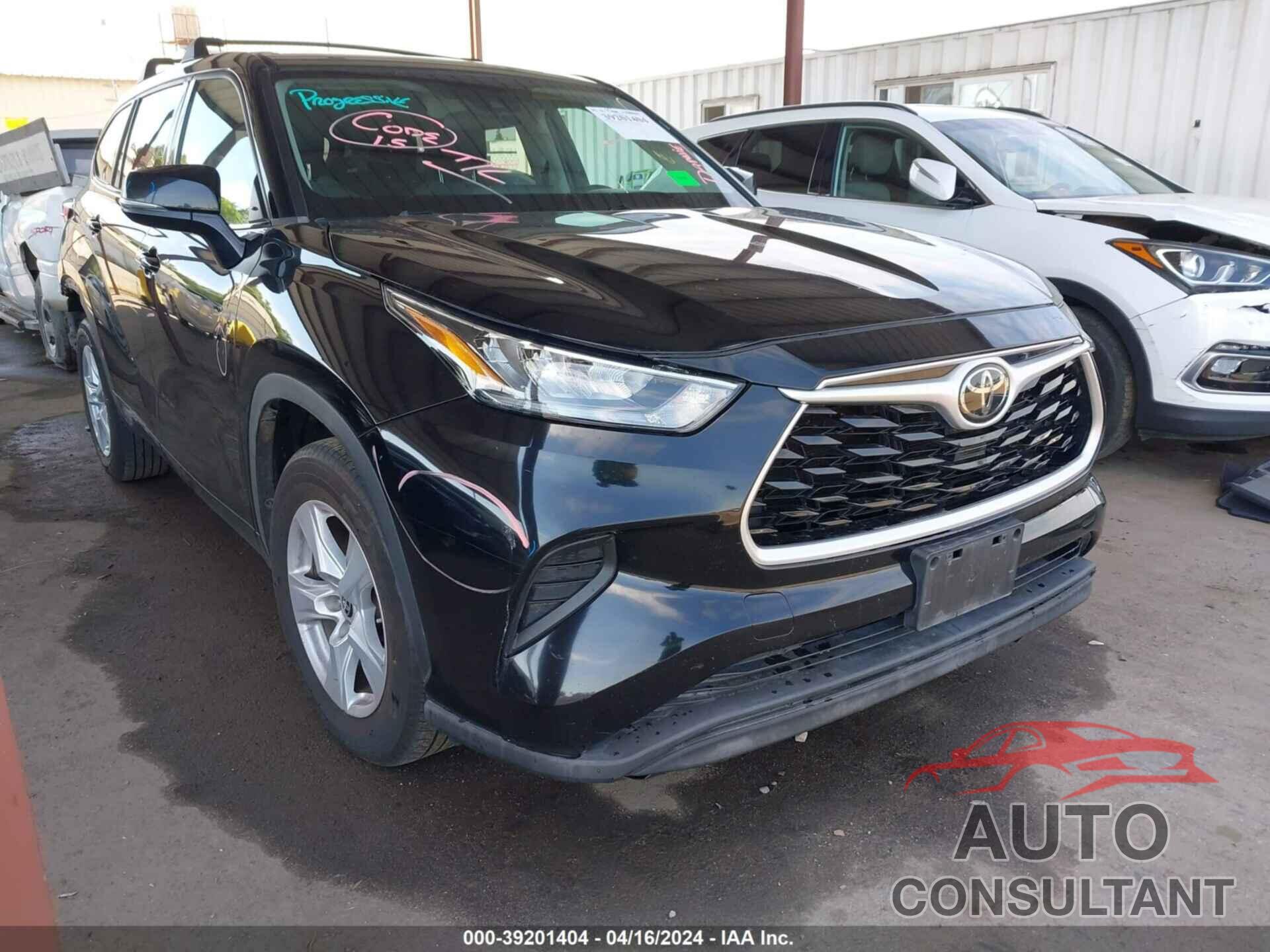 TOYOTA HIGHLANDER 2020 - 5TDCZRAHXLS012413