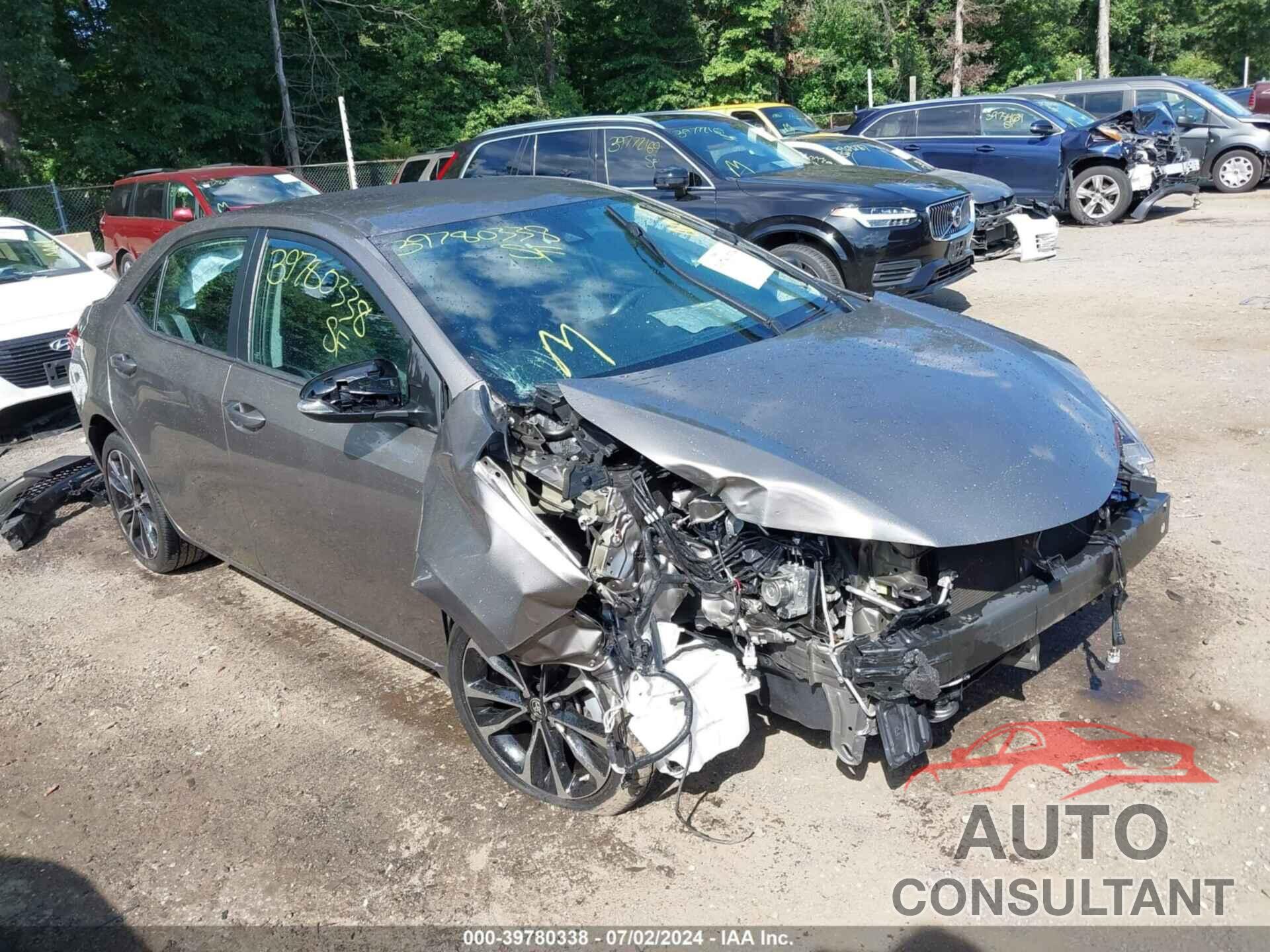 TOYOTA COROLLA 2019 - 2T1BURHE3KC184859