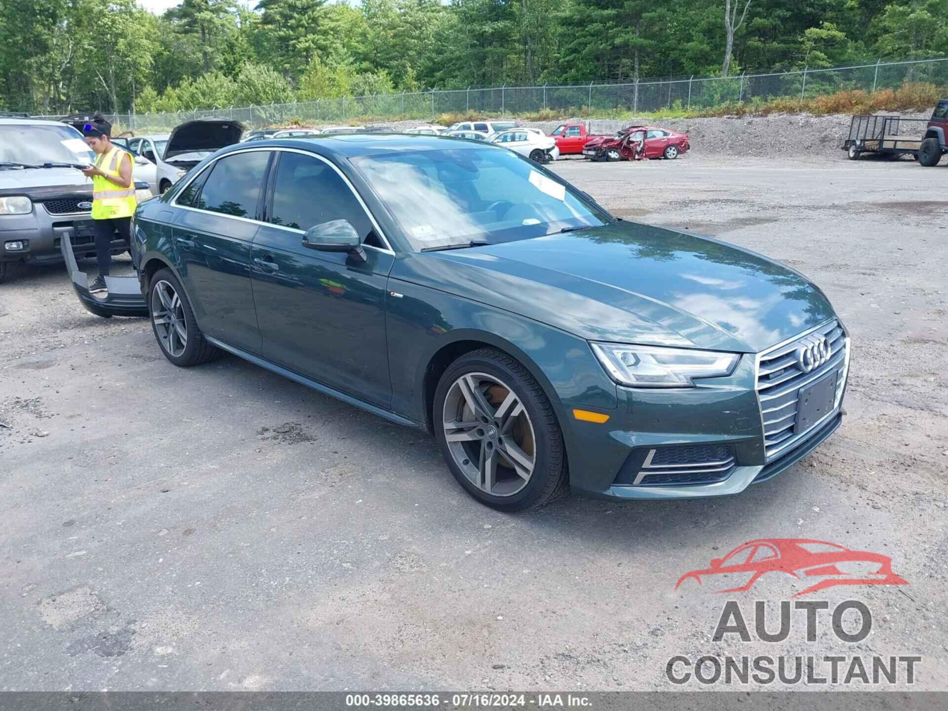 AUDI A4 2018 - WAUENAF43JA054618