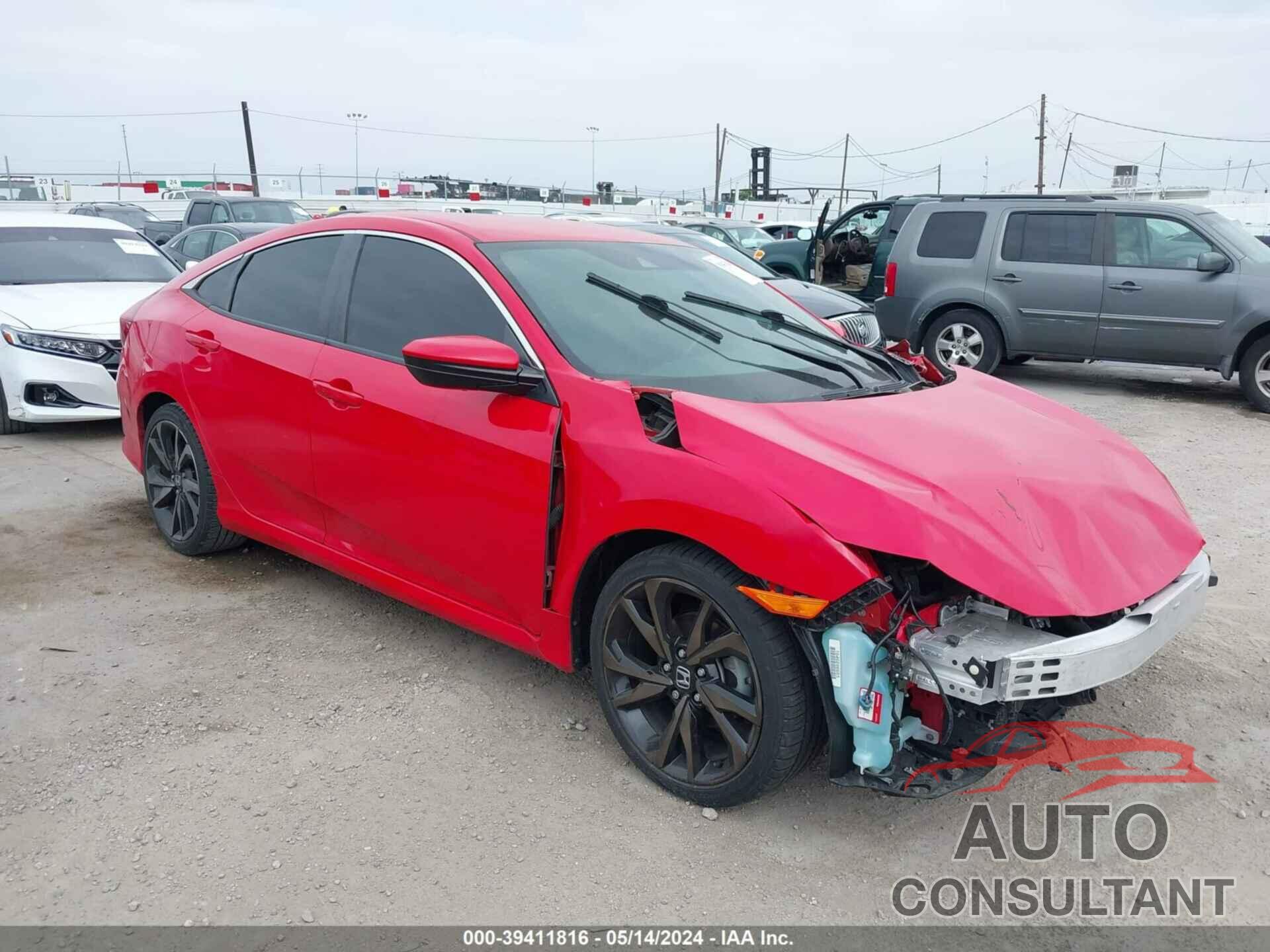 HONDA CIVIC 2019 - 2HGFC2F82KH601954