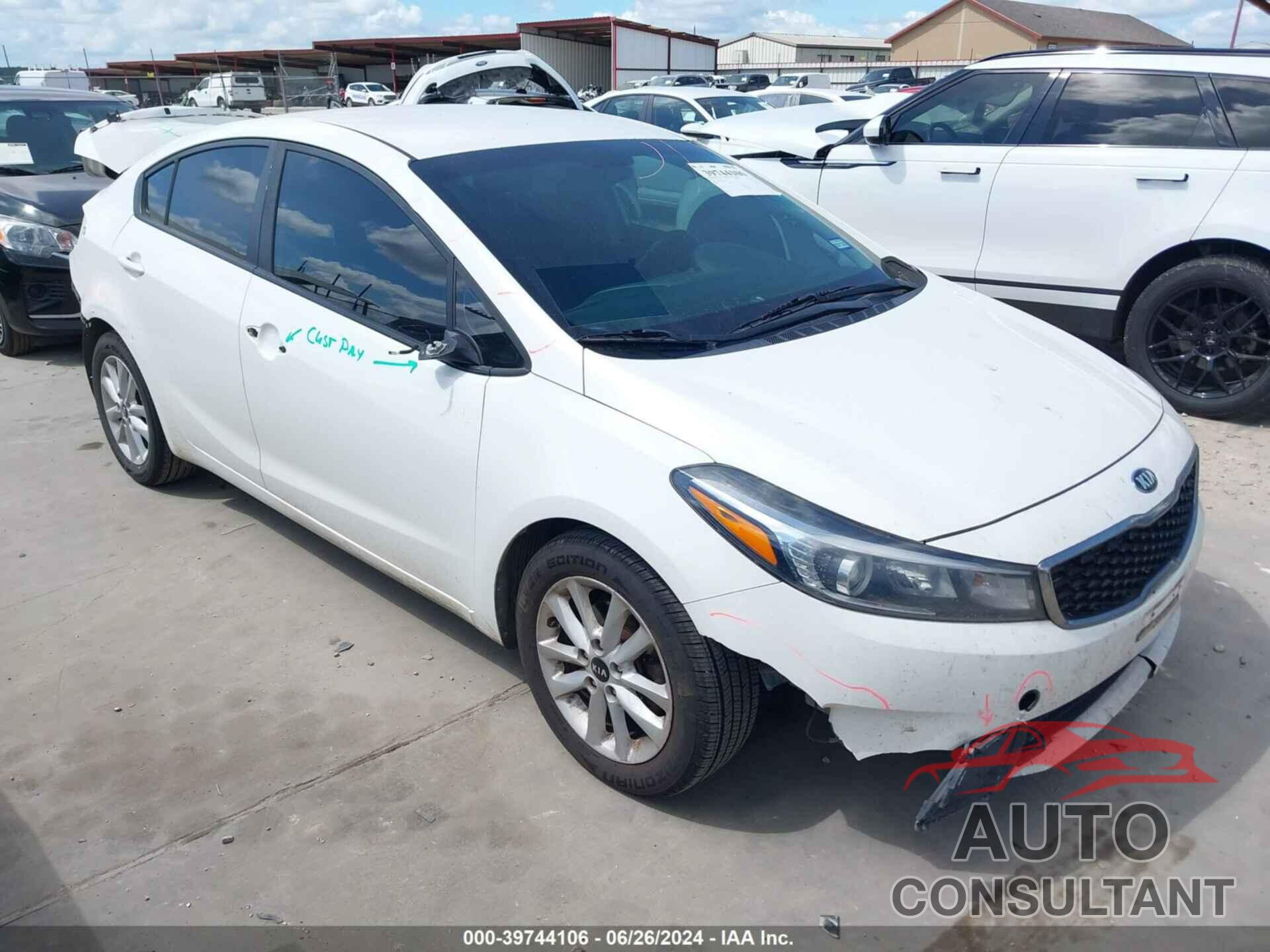 KIA FORTE 2017 - 3KPFL4A76HE034094