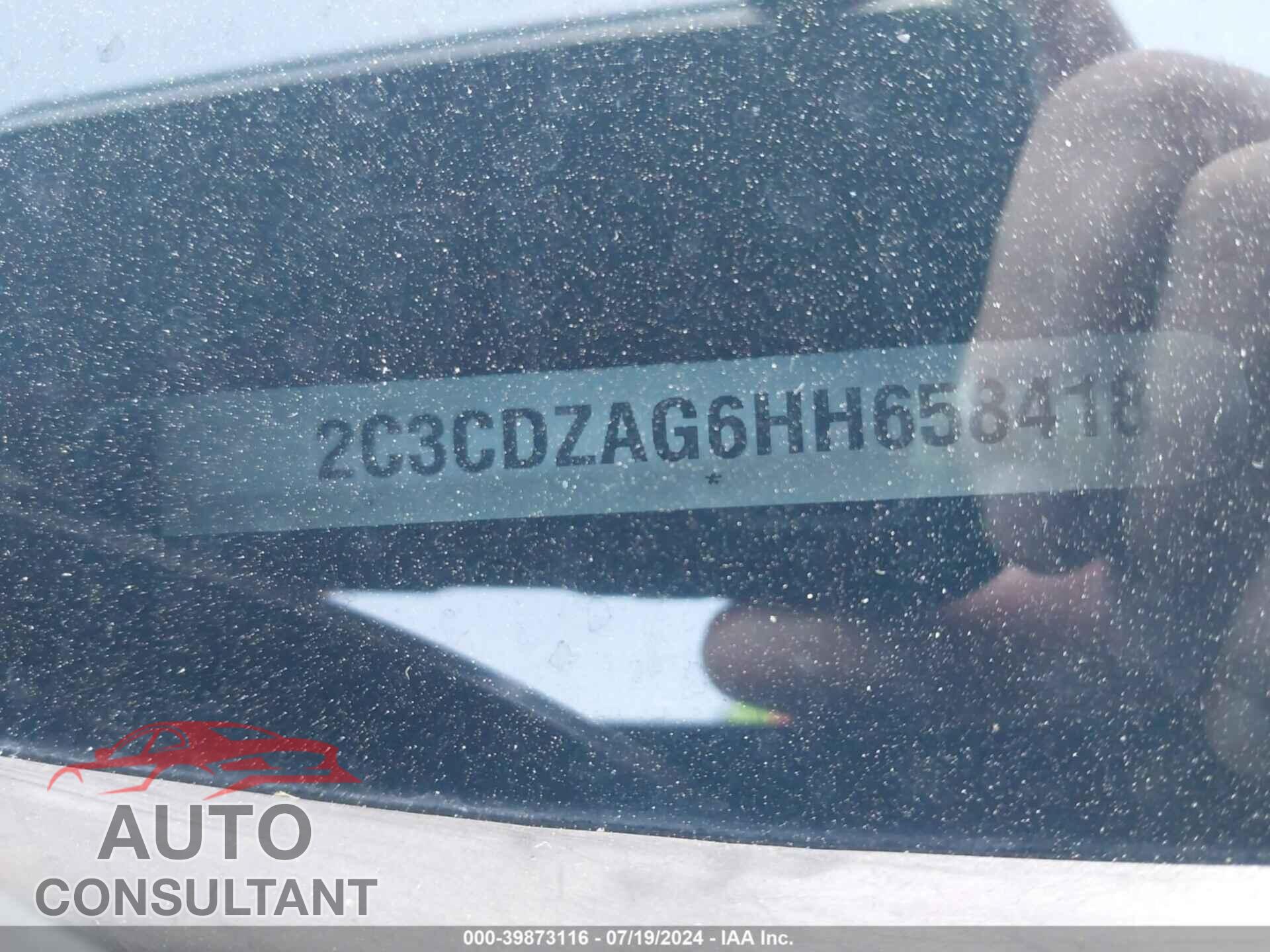 DODGE CHALLENGER 2017 - 2C3CDZAG6HH658418
