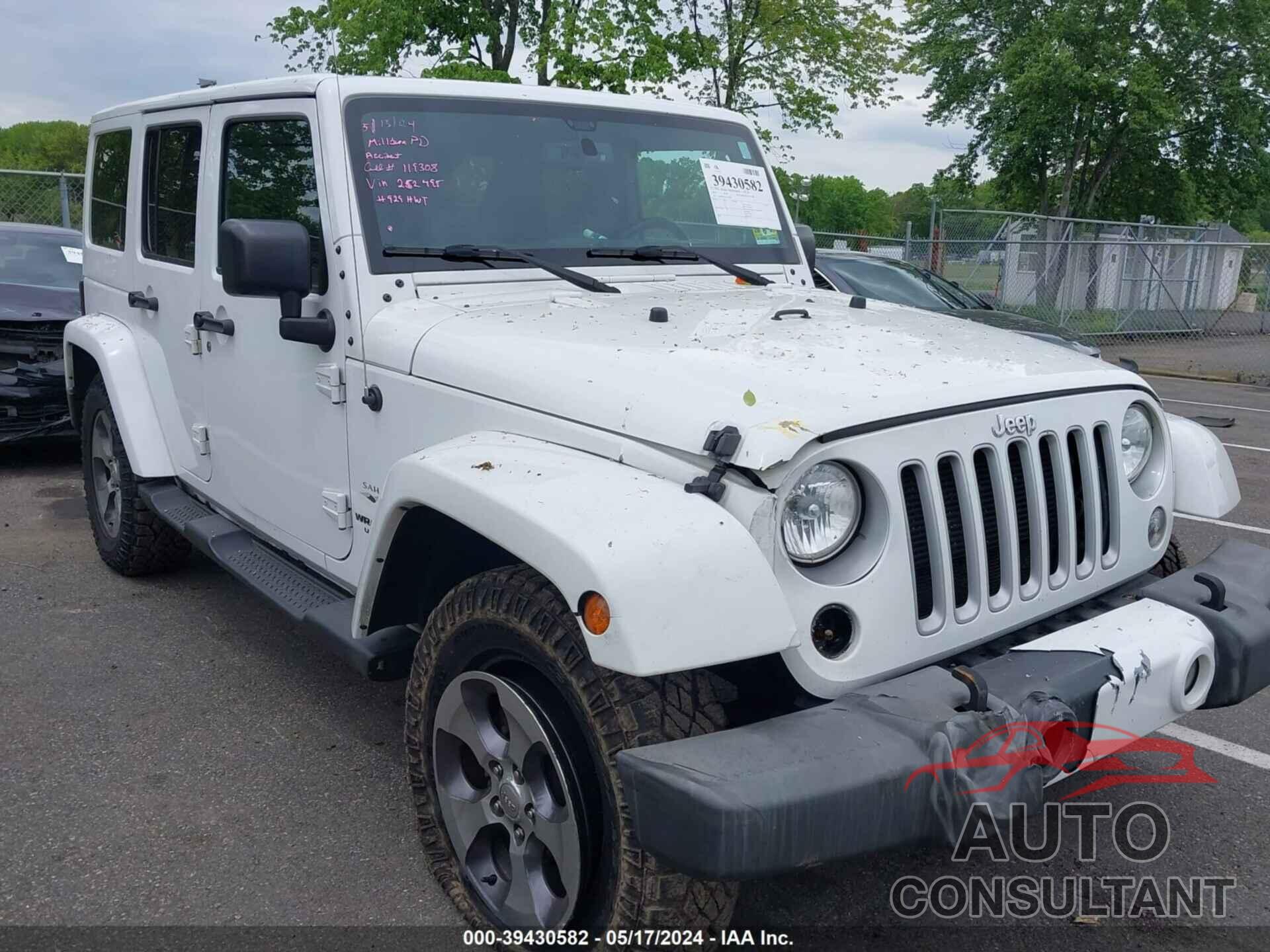 JEEP WRANGLER UNLIMITED 2016 - 1C4BJWEG7GL252495