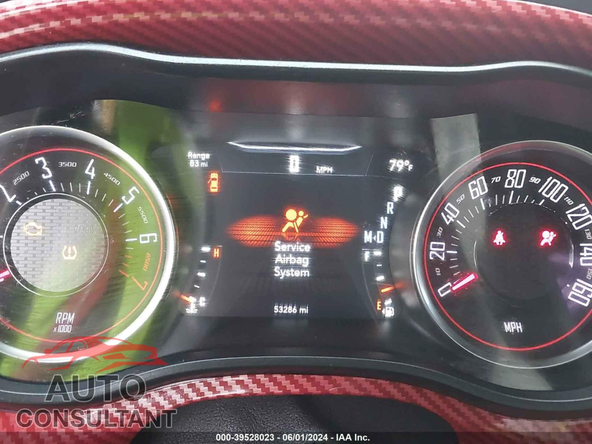 DODGE CHALLENGER 2019 - 2C3CDZAG6KH672052