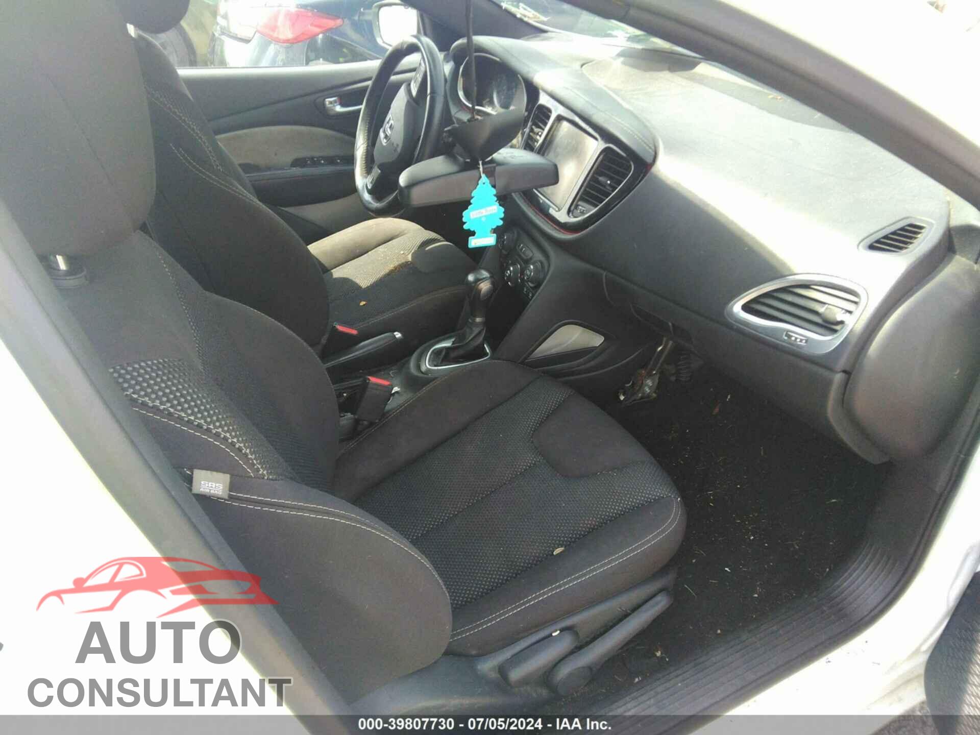 DODGE DART 2015 - 1C3CDFBB3FD279145