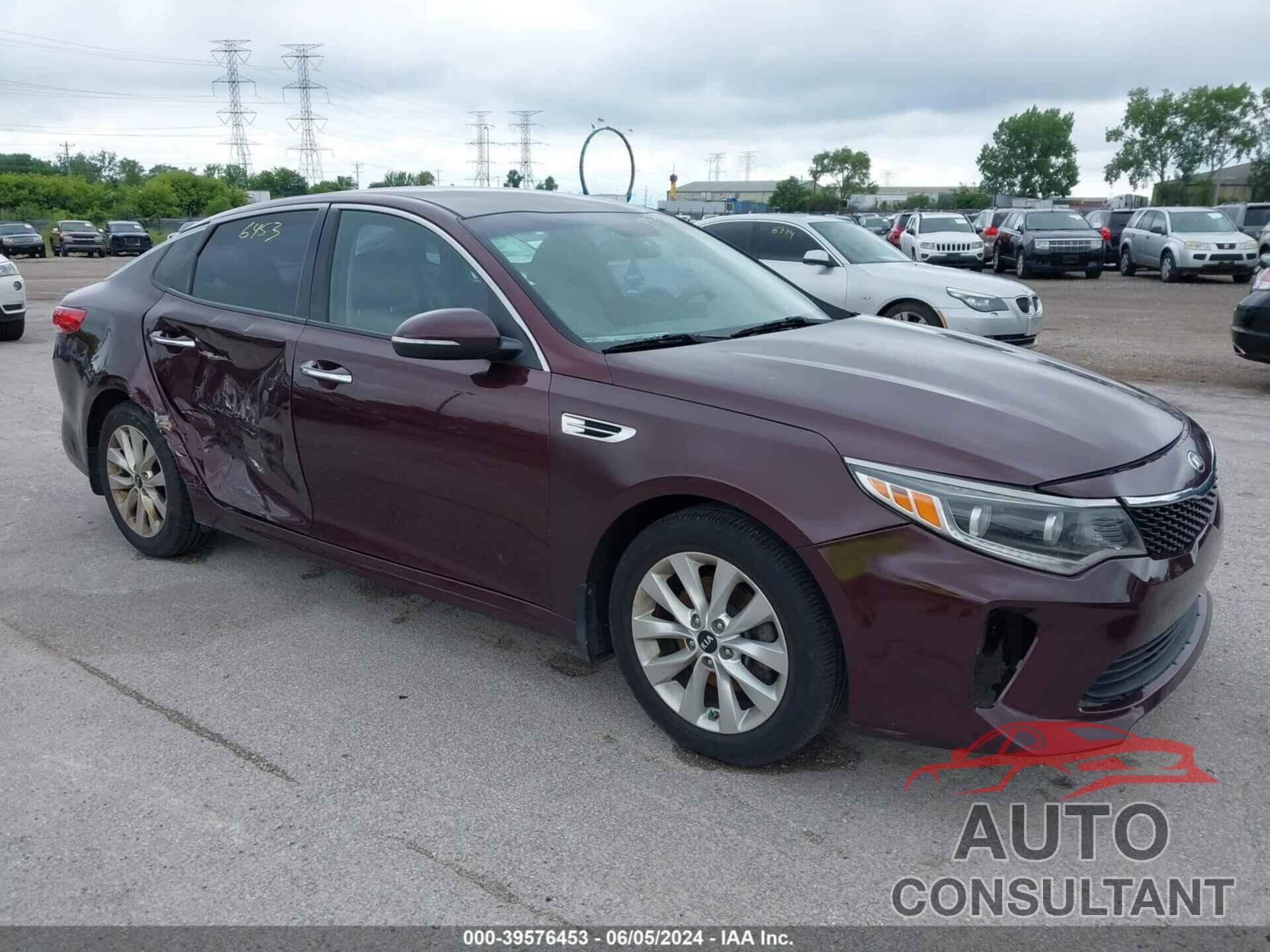 KIA OPTIMA 2016 - 5XXGU4L30GG104853
