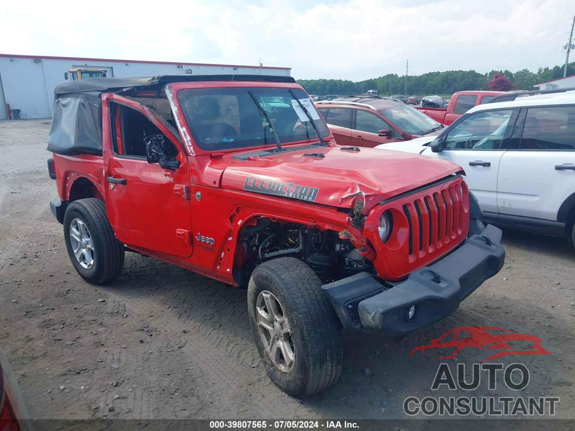 JEEP WRANGLER 2021 - 1C4HJXAG3MW538490