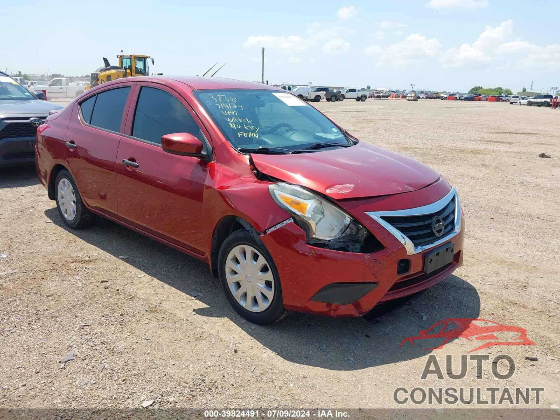 NISSAN VERSA 2017 - 3N1CN7AP4HL857295