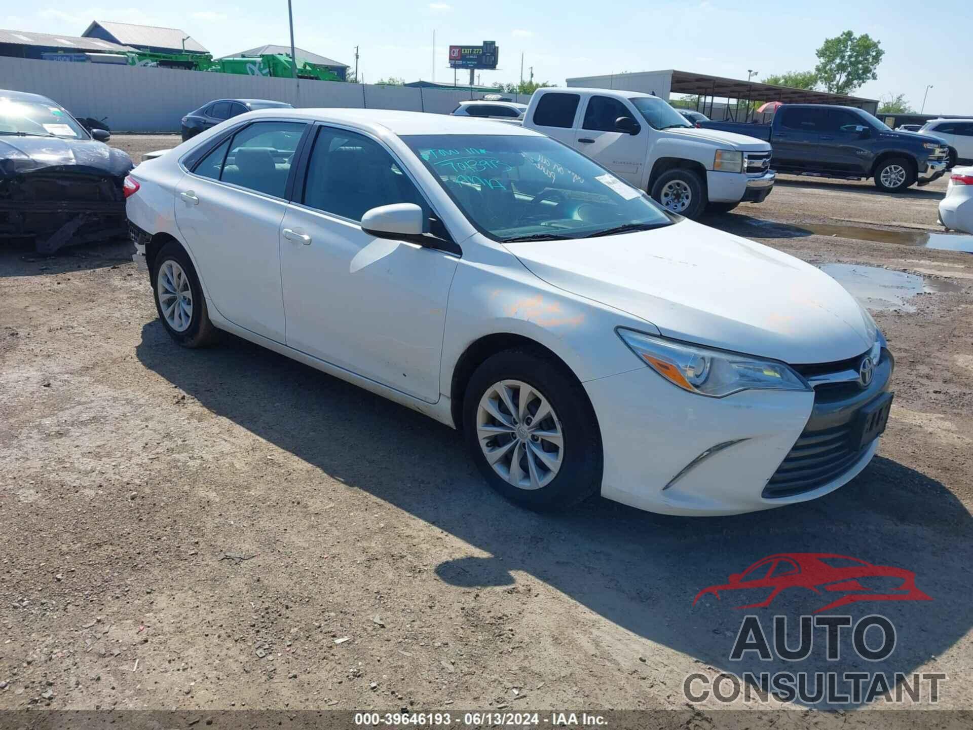 TOYOTA CAMRY 2016 - 4T4BF1FK9GR539923