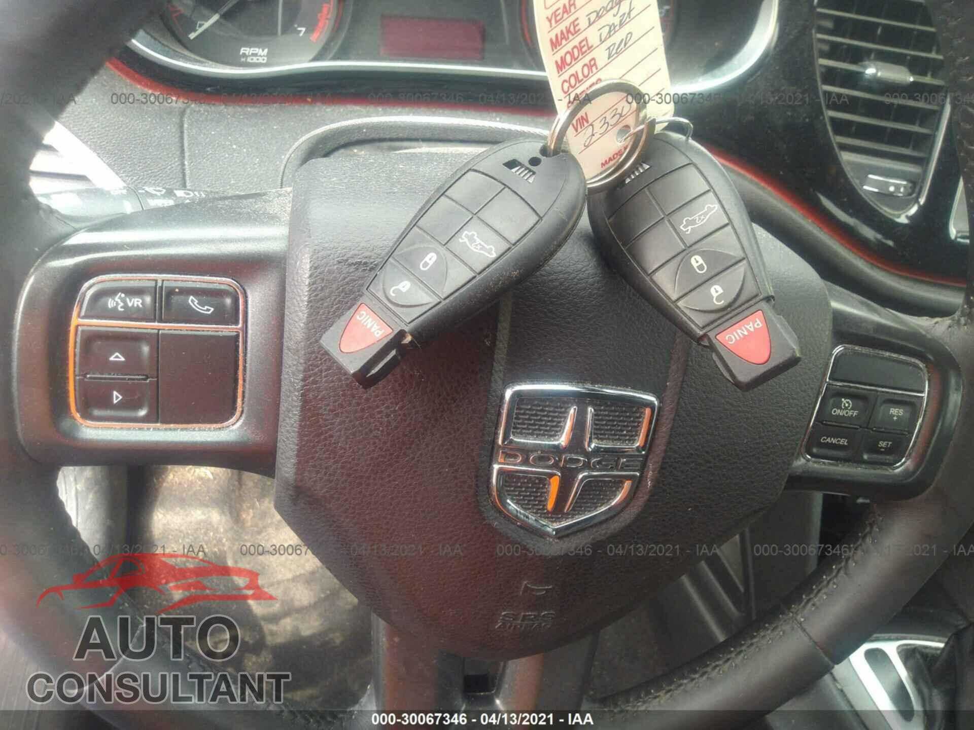 DODGE DART 2016 - 1C3CDFBB2GD623954