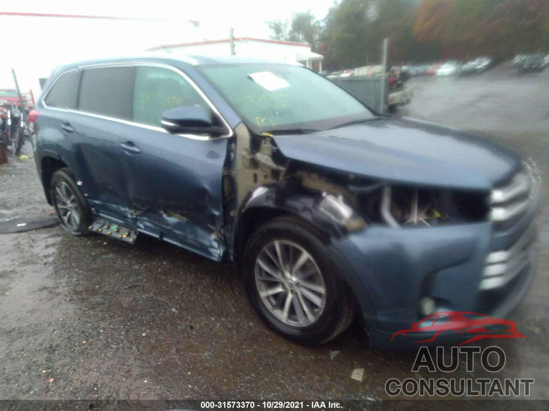 TOYOTA HIGHLANDER 2017 - 5TDJZRFH6HS507473