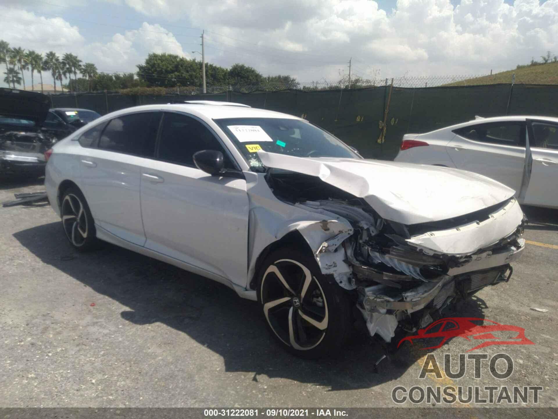 HONDA ACCORD SEDAN 2021 - 1HGCV1F34MA046227