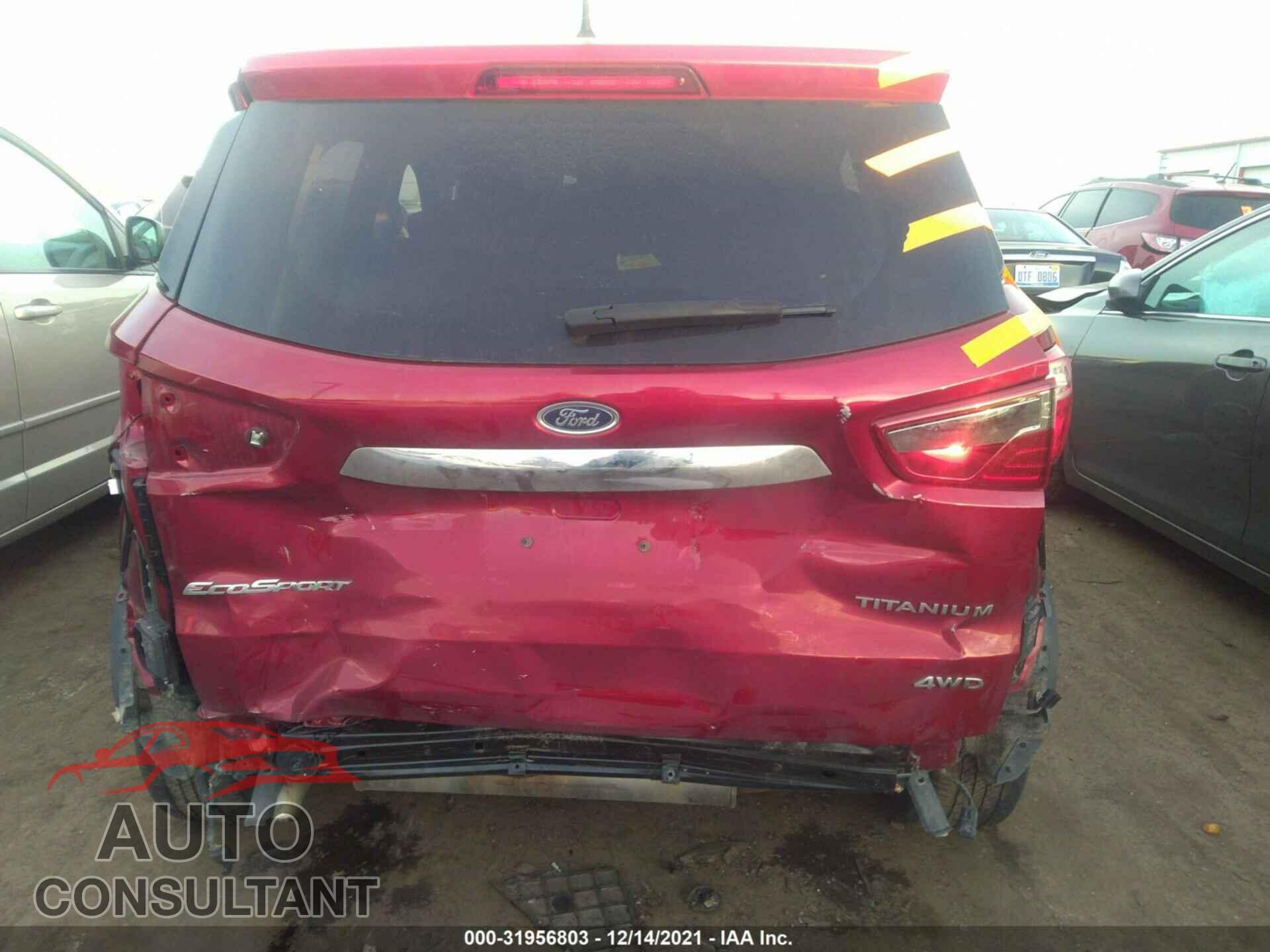 FORD ECOSPORT 2020 - MAJ6S3KL9LC313182