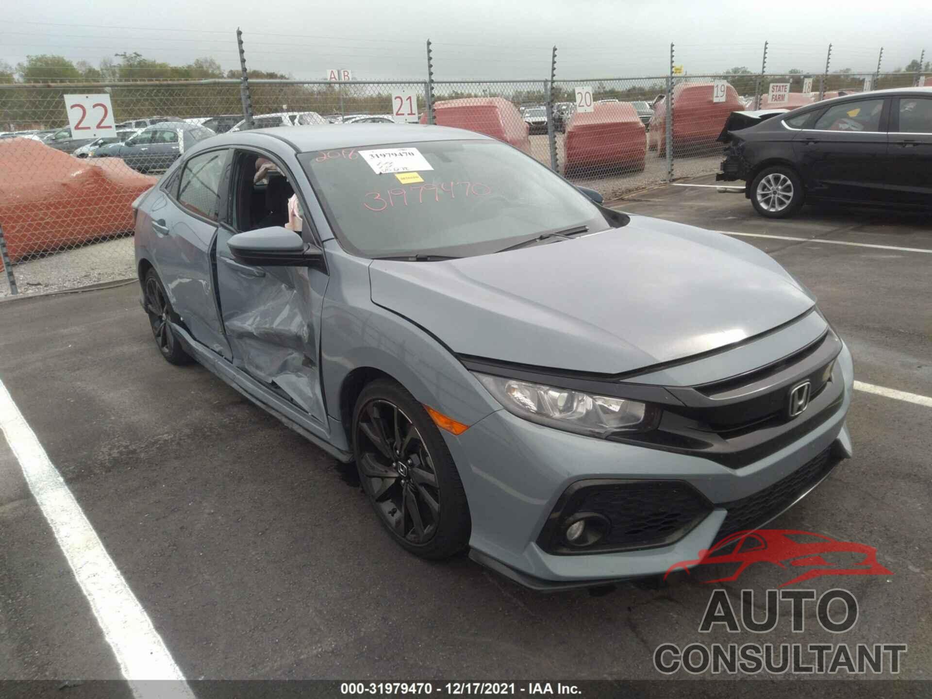HONDA CIVIC HATCHBACK 2018 - SHHFK7H43JU236518