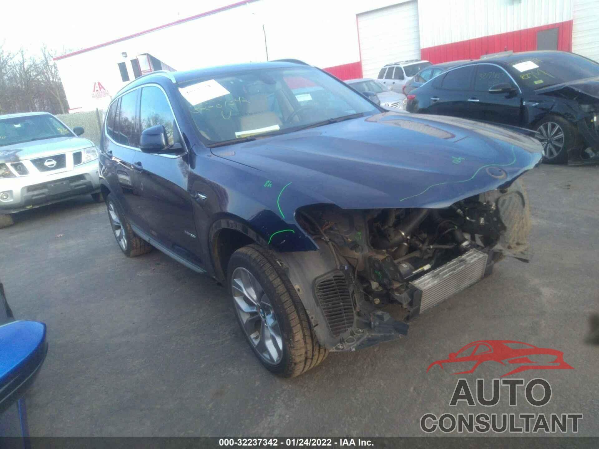 BMW X3 2016 - 5UXWX9C54G0D75760