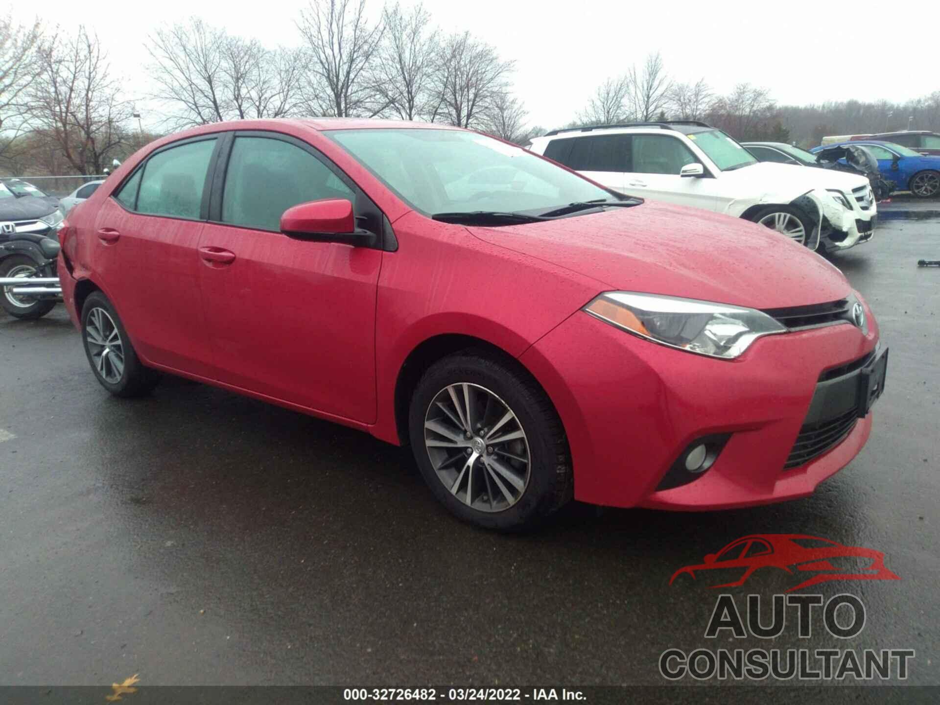 TOYOTA COROLLA 2016 - 2T1BURHE3GC546454