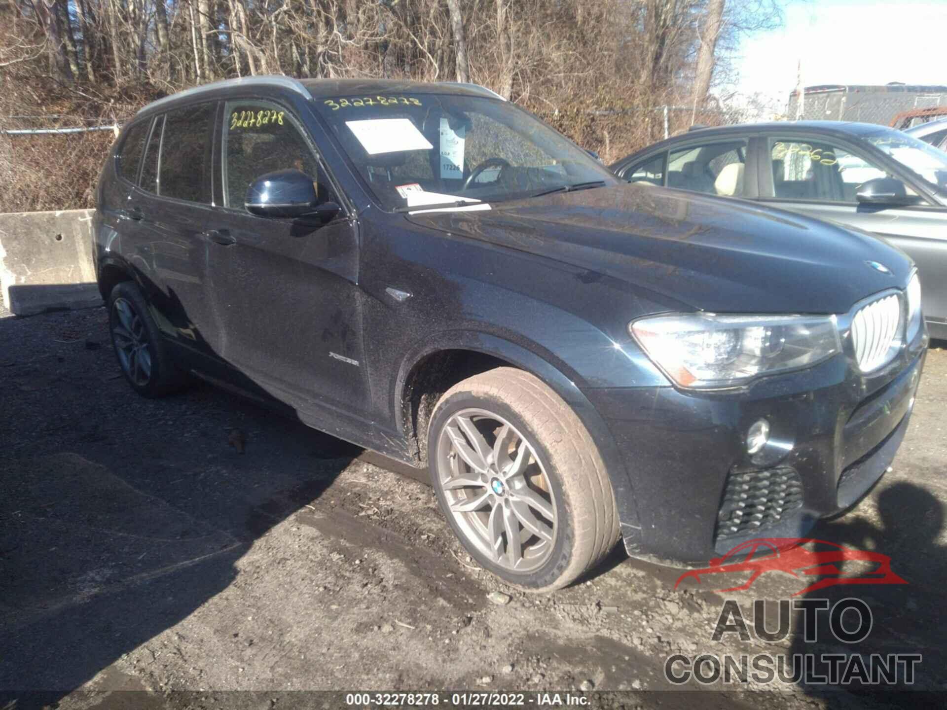 BMW X3 2017 - 5UXWX7C39H0W39458