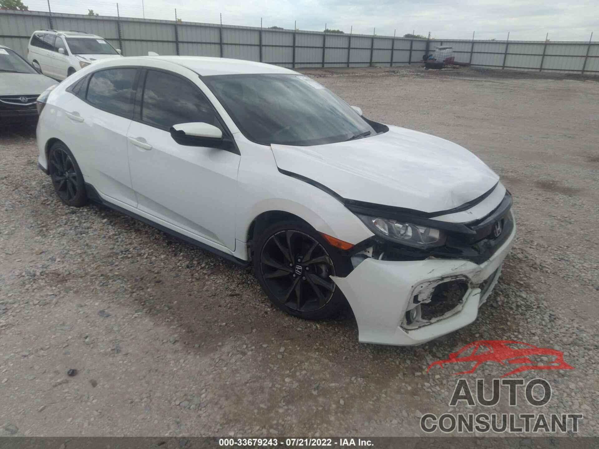 HONDA CIVIC HATCHBACK 2018 - SHHFK7H47JU210794