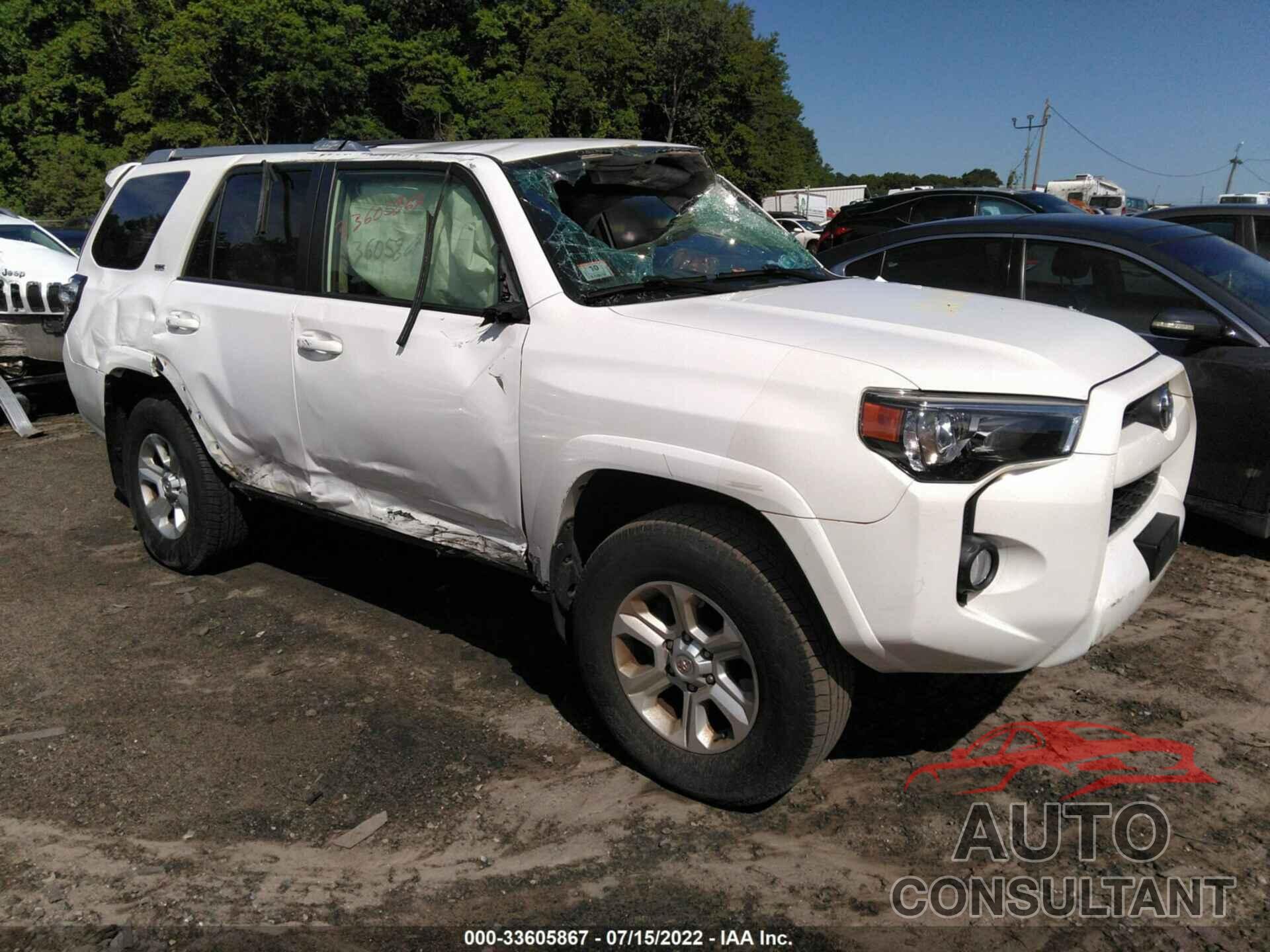 TOYOTA 4RUNNER 2016 - JTEBU5JR0G5309404