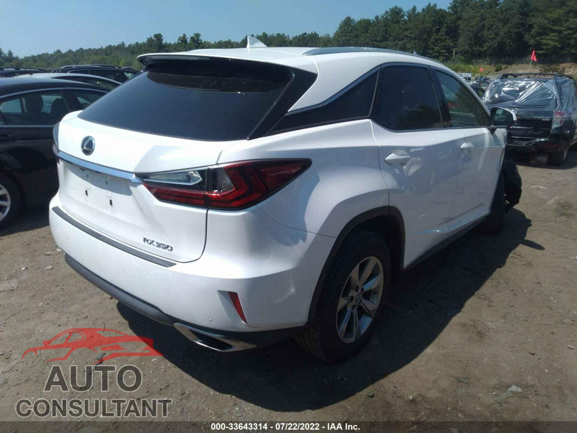 LEXUS RX 2019 - 2T2BZMCA2KC200991