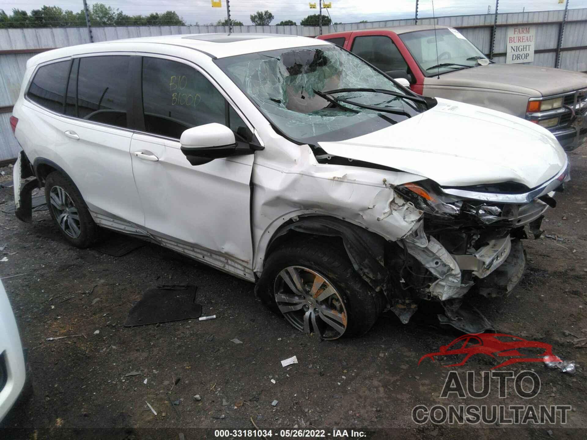 HONDA PILOT 2016 - 5FNYF6H51GB115352