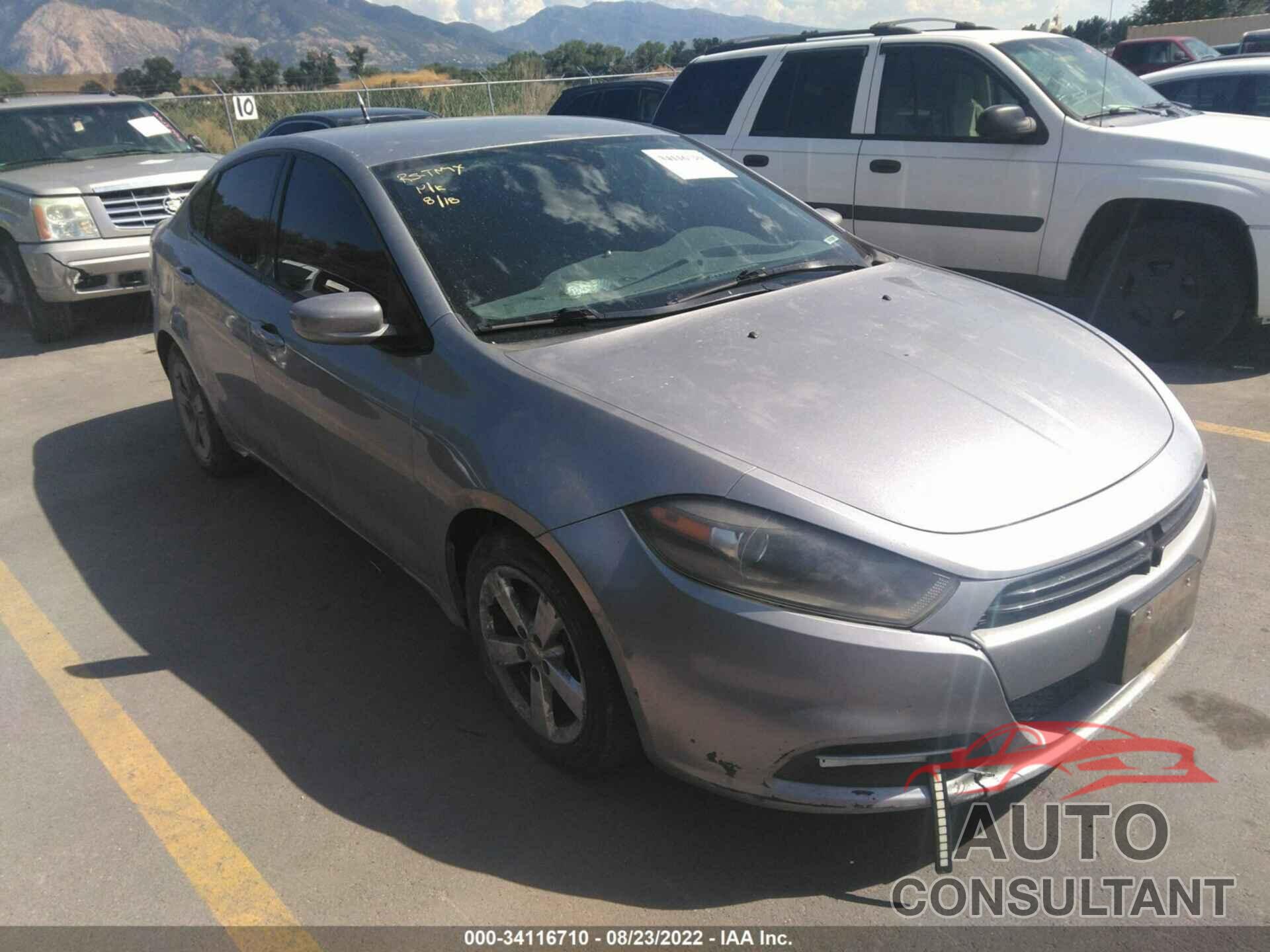 DODGE DART 2016 - 1C3CDFBA6GD591257