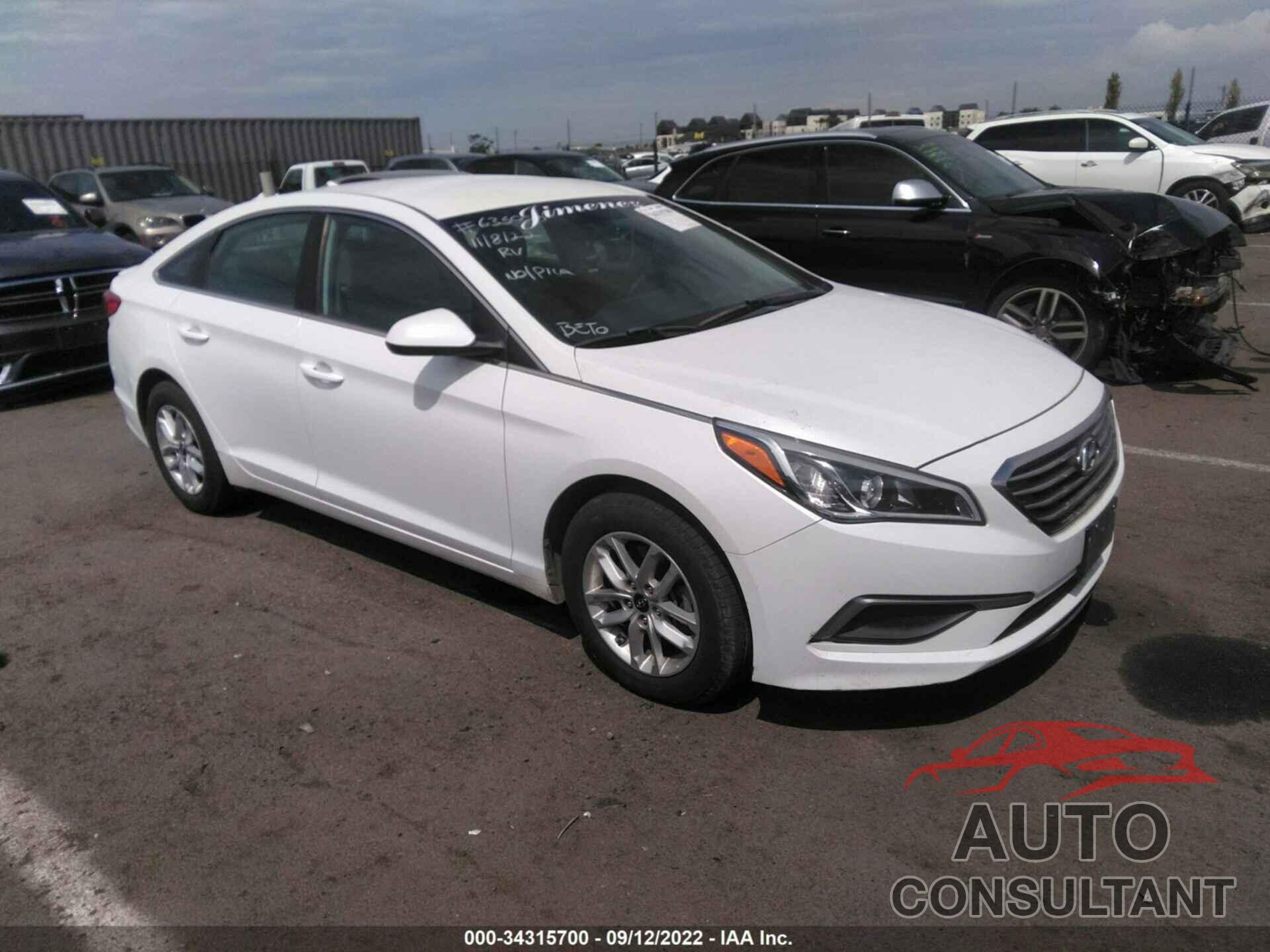 HYUNDAI SONATA 2016 - 5NPE24AF9GH376106